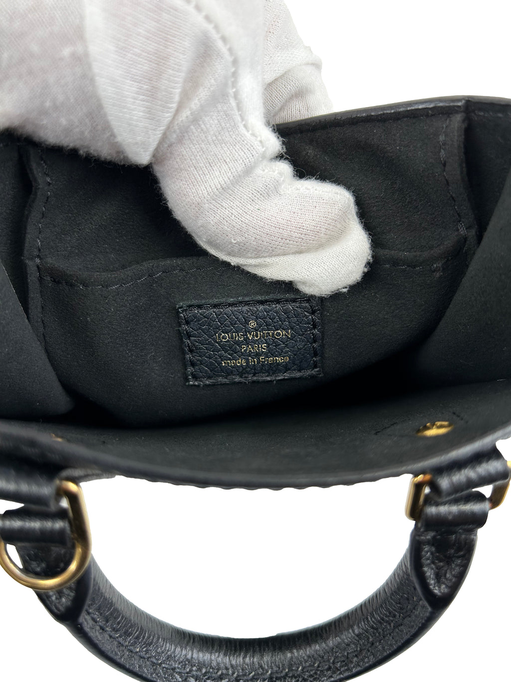 루이비통 Petite Sac Plat 모노그램 Empreinte 미니 핸드백 숄더백 M81417 RFID