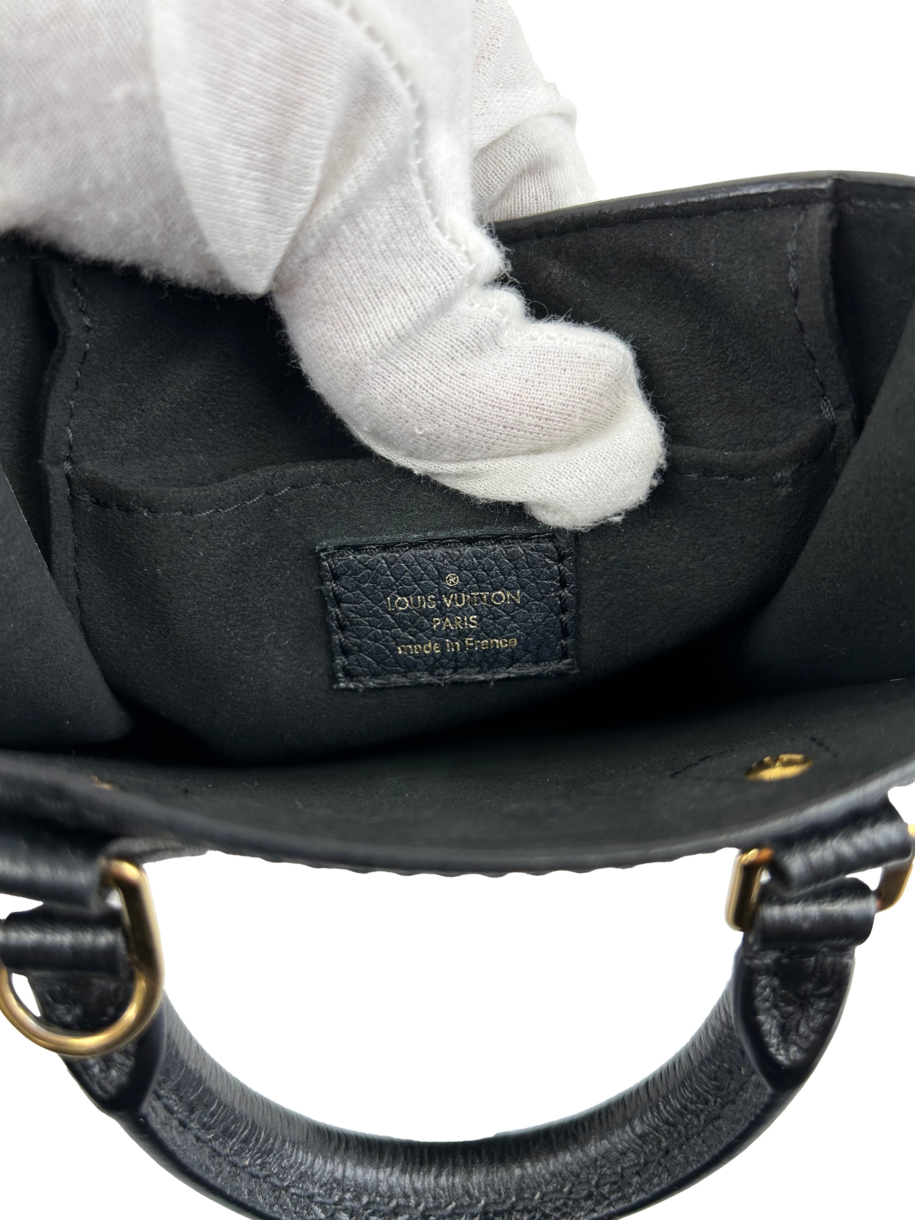 루이비통 Petite Sac Plat 모노그램 Empreinte 미니 핸드백 숄더백 M81417 RFID