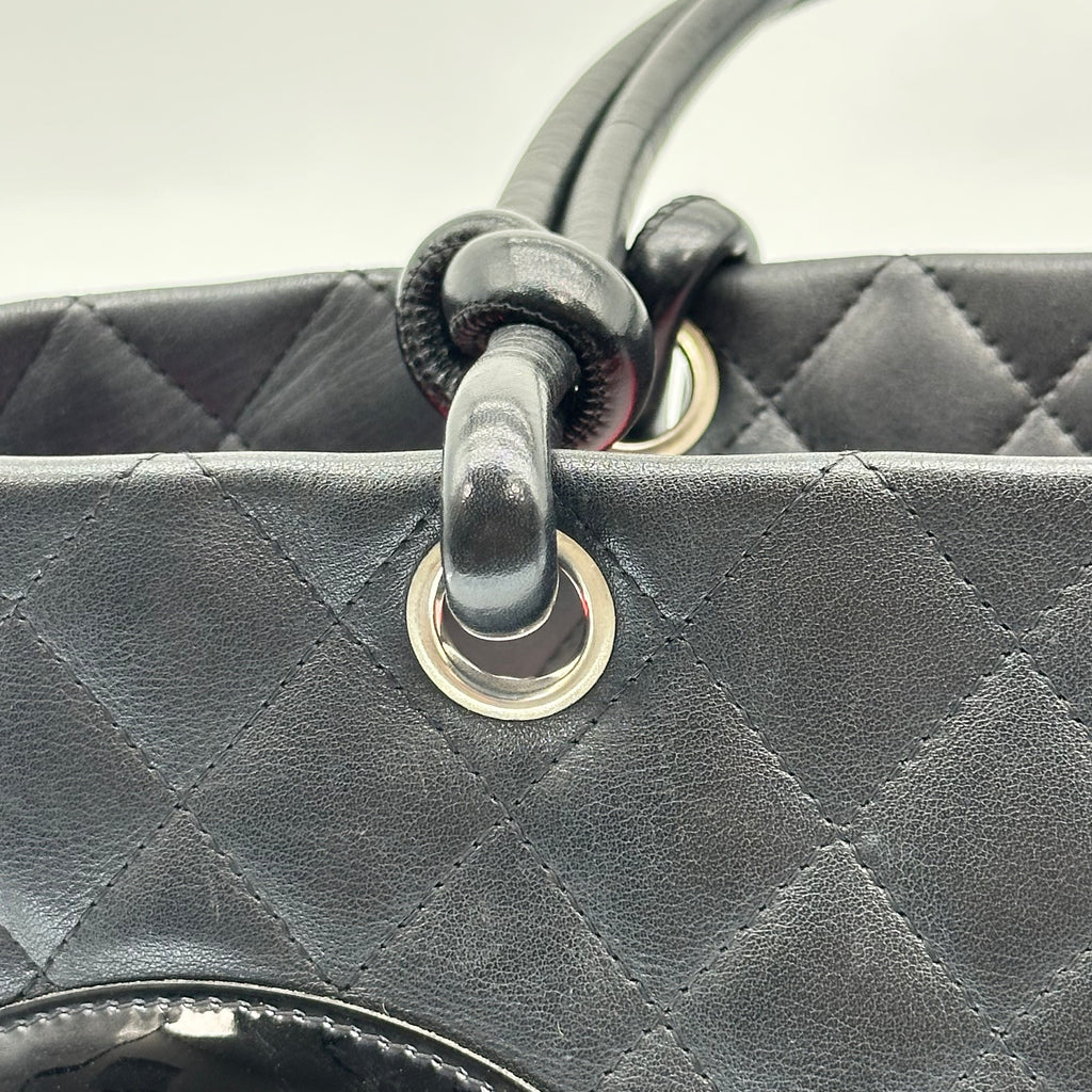Chanel Cambon Leather Tote Bag black