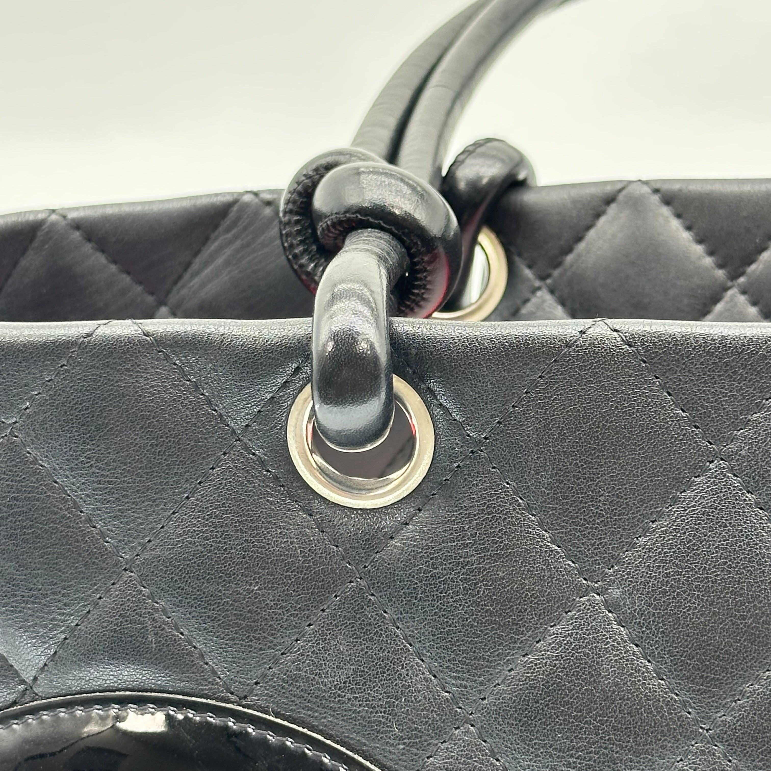Chanel Cambon Leather Tote Bag black