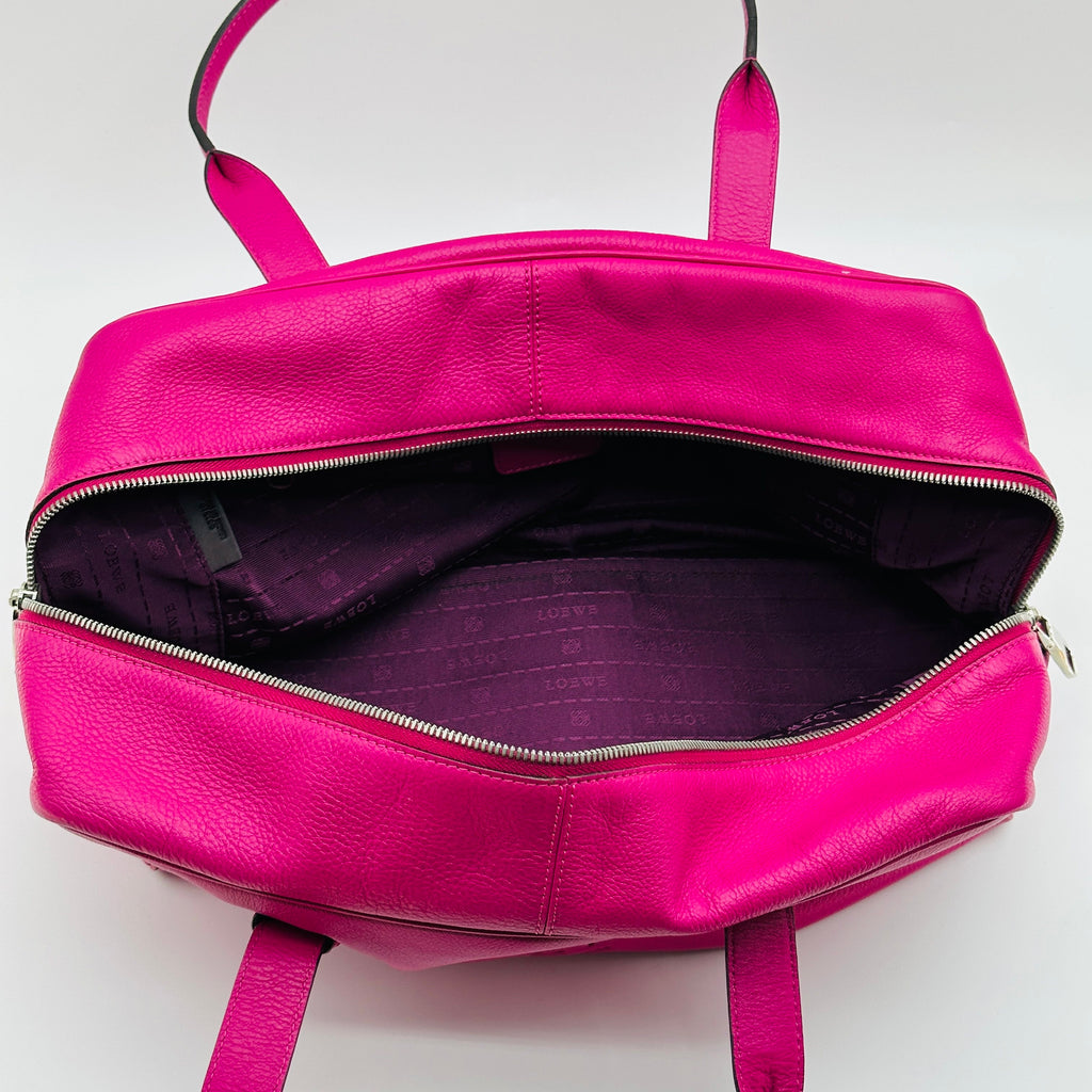 Loewe Grained Leather Heritage Small Pink Handbag