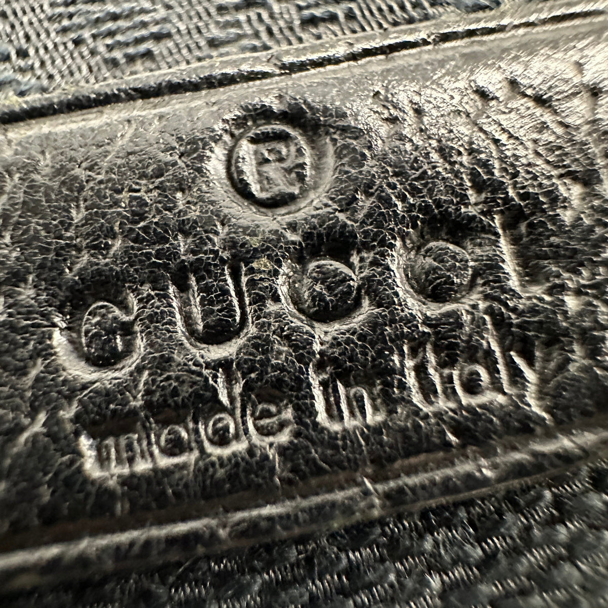 Gucci GG Canvas Leather Web Stripe Black Tote Bag