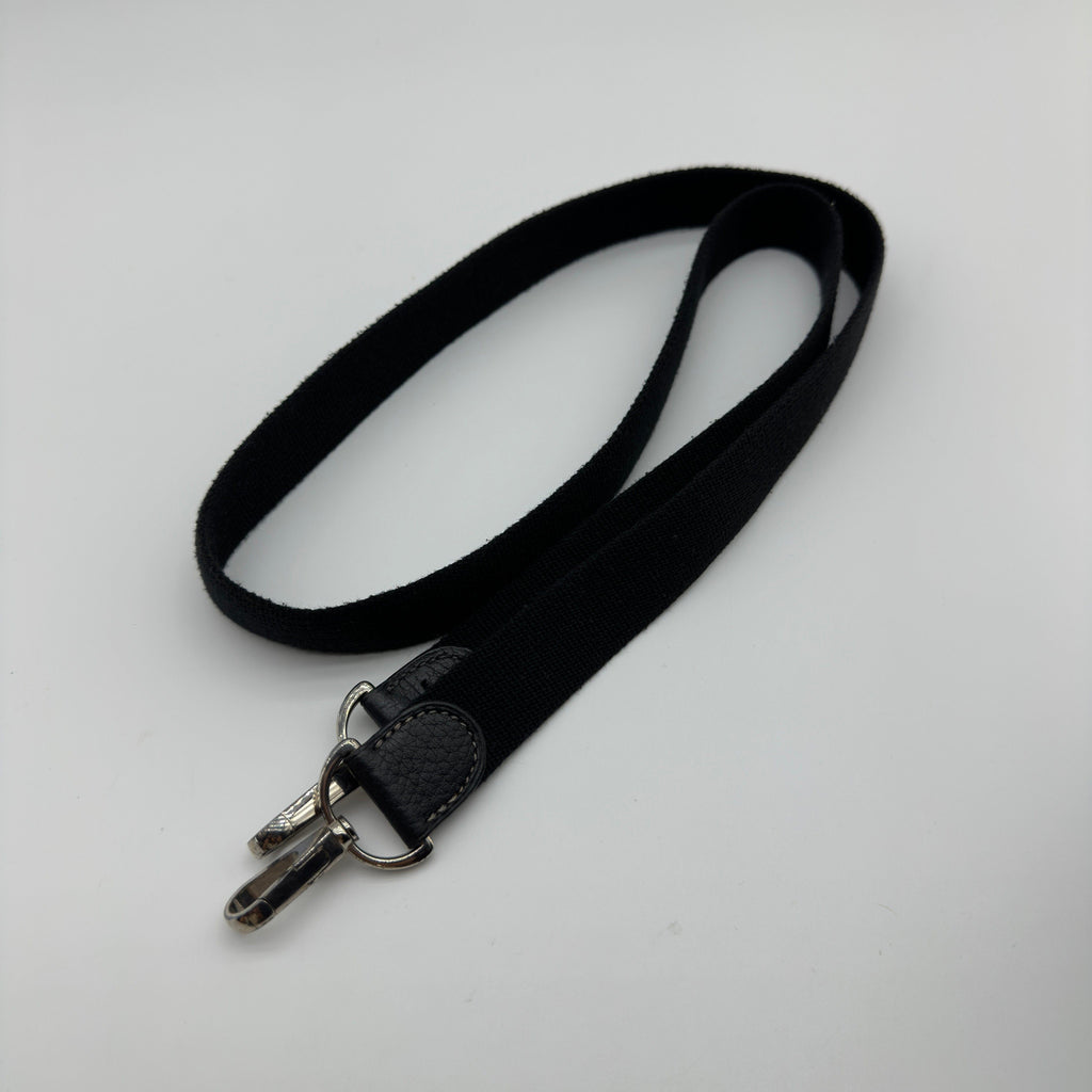 Hermes Garden Party TPM Black Canvas Leather Shoulder Bag
