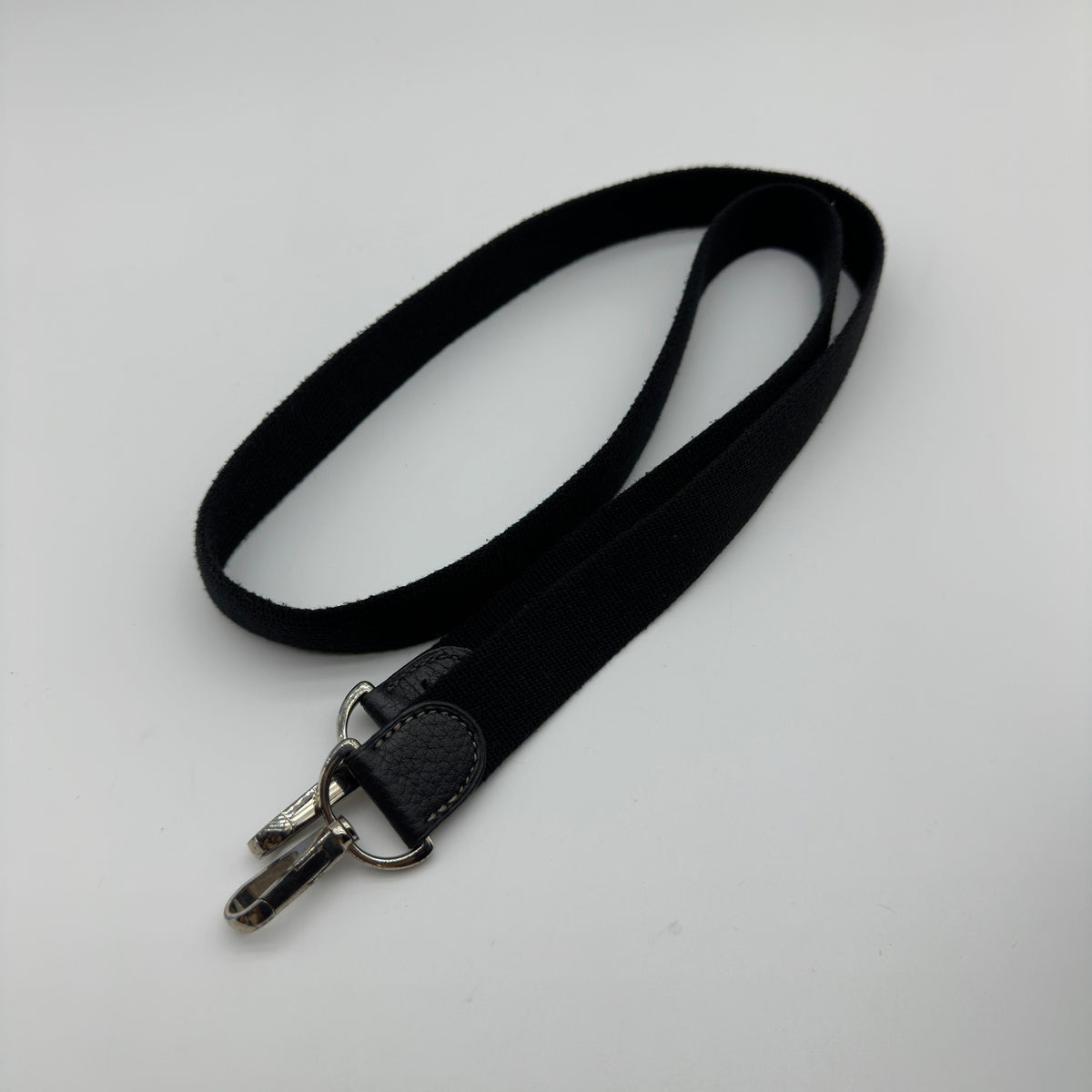 Hermes Garden Party TPM Black Canvas Leather Shoulder Bag