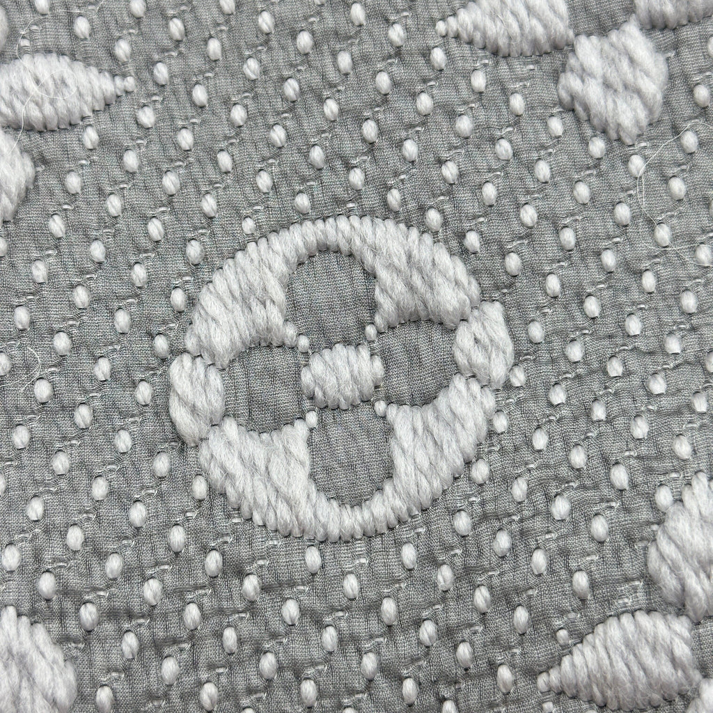Louis Vuitton Logomania Wool Silk Gris Perle Scarf M74742