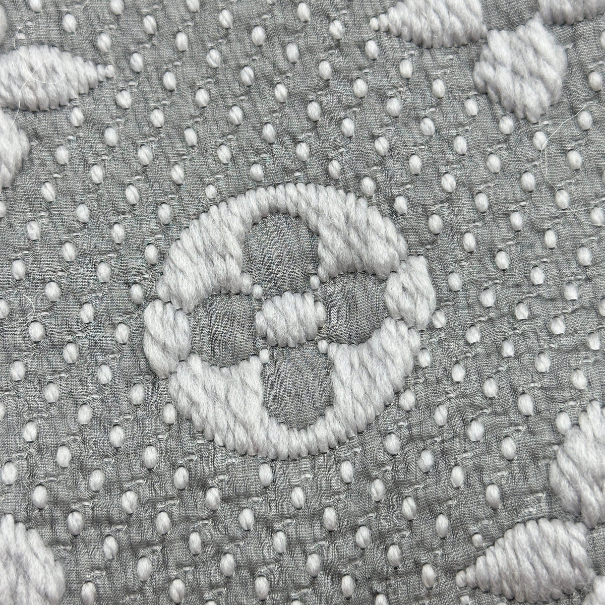 Louis Vuitton Logomania Wool Silk Gris Perle Scarf M74742