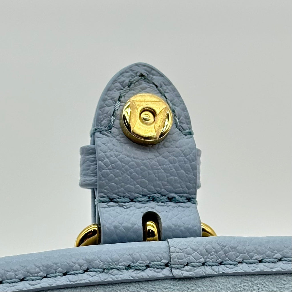 Louis Vuitton Nano Diane Monogram Empreinte Leather Crossbody Bag Blue M83592 RFID