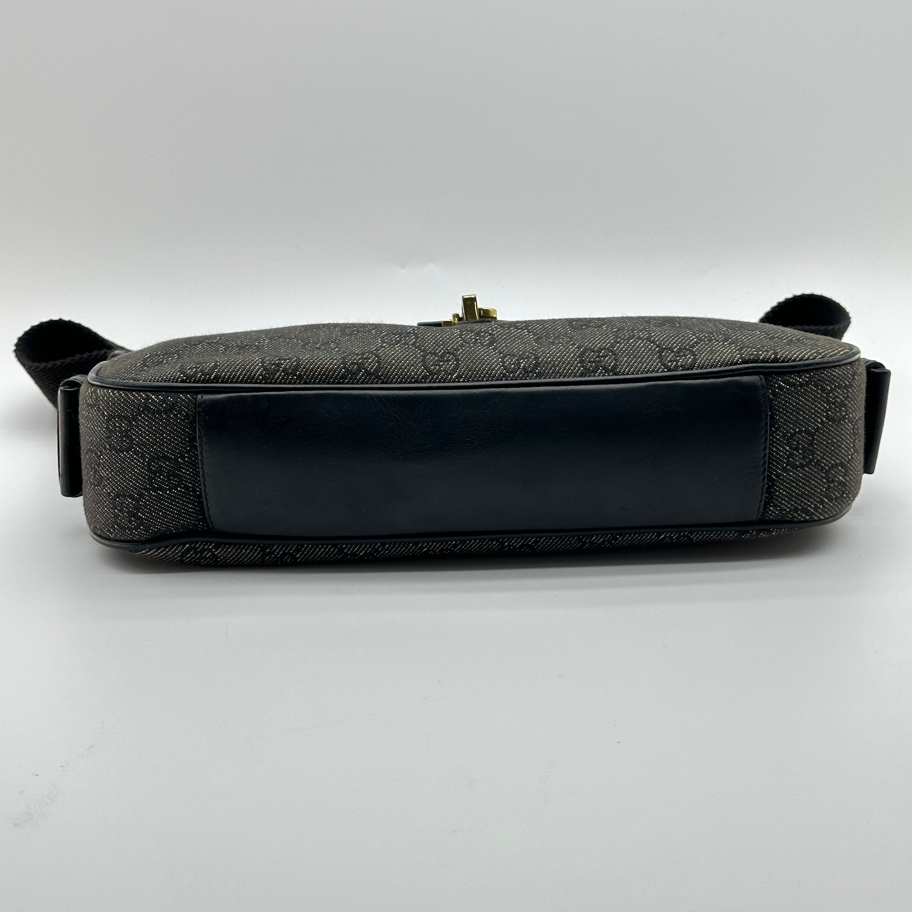 gucci jackie bag black gg canvas