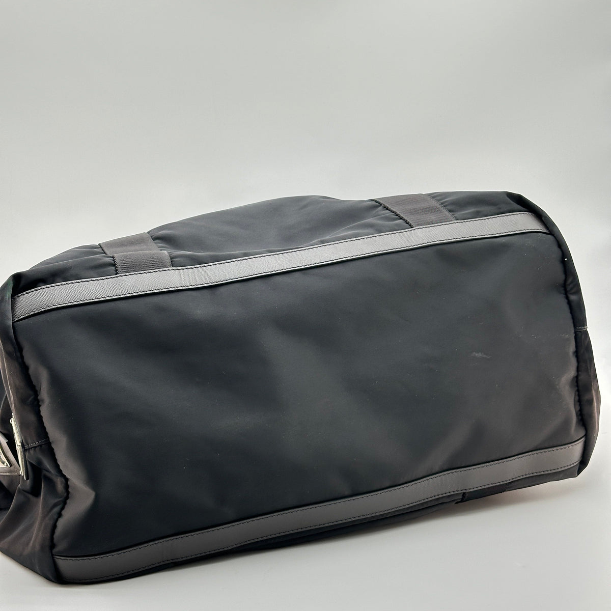 Prada Nylon Boston Black Travel Bag