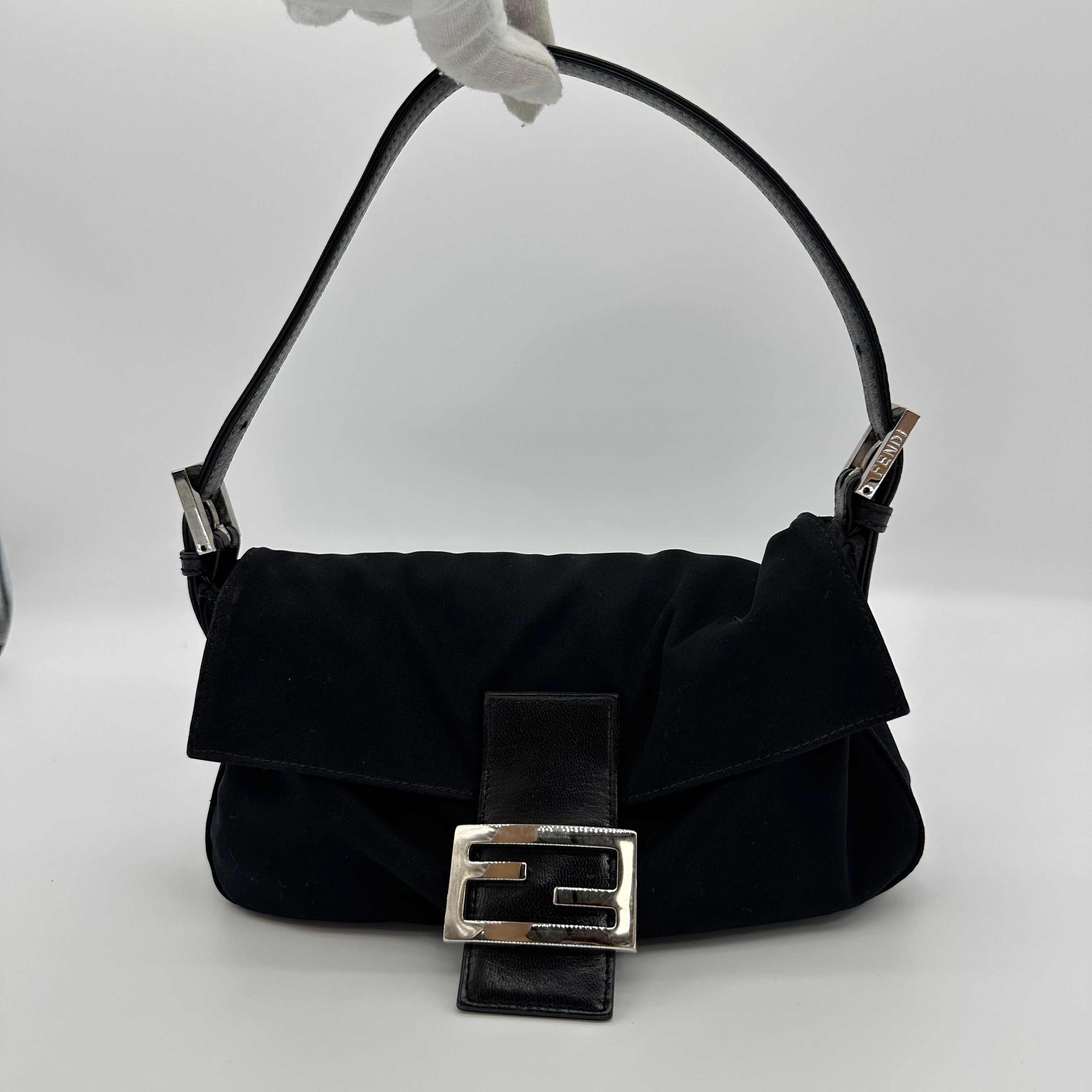 Fendi Mamma Baguette Jersey Handbag