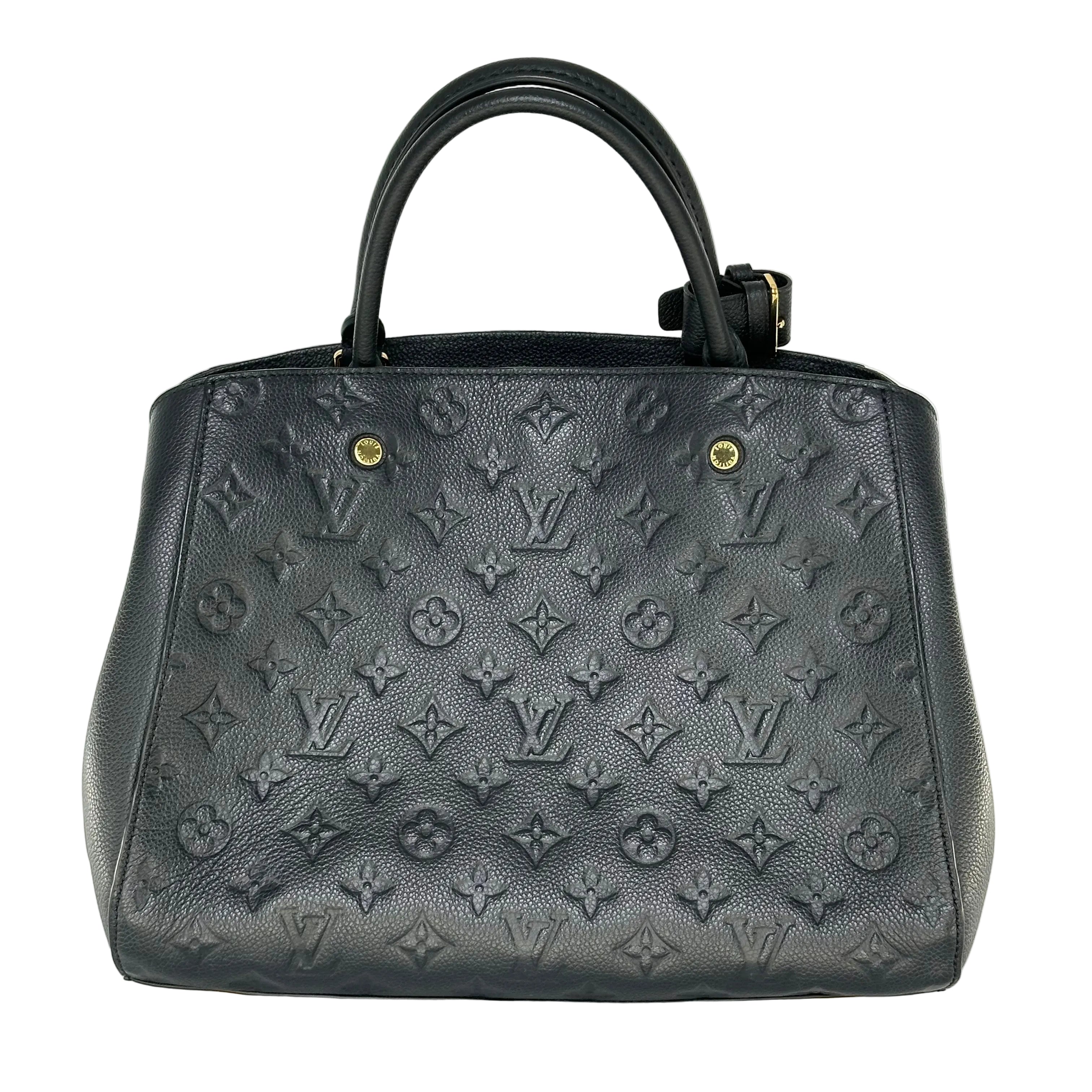 Louis Vuitton Monogram Empreinte Montaigne MM Handbag Shoulder Bag Crossbody M41048