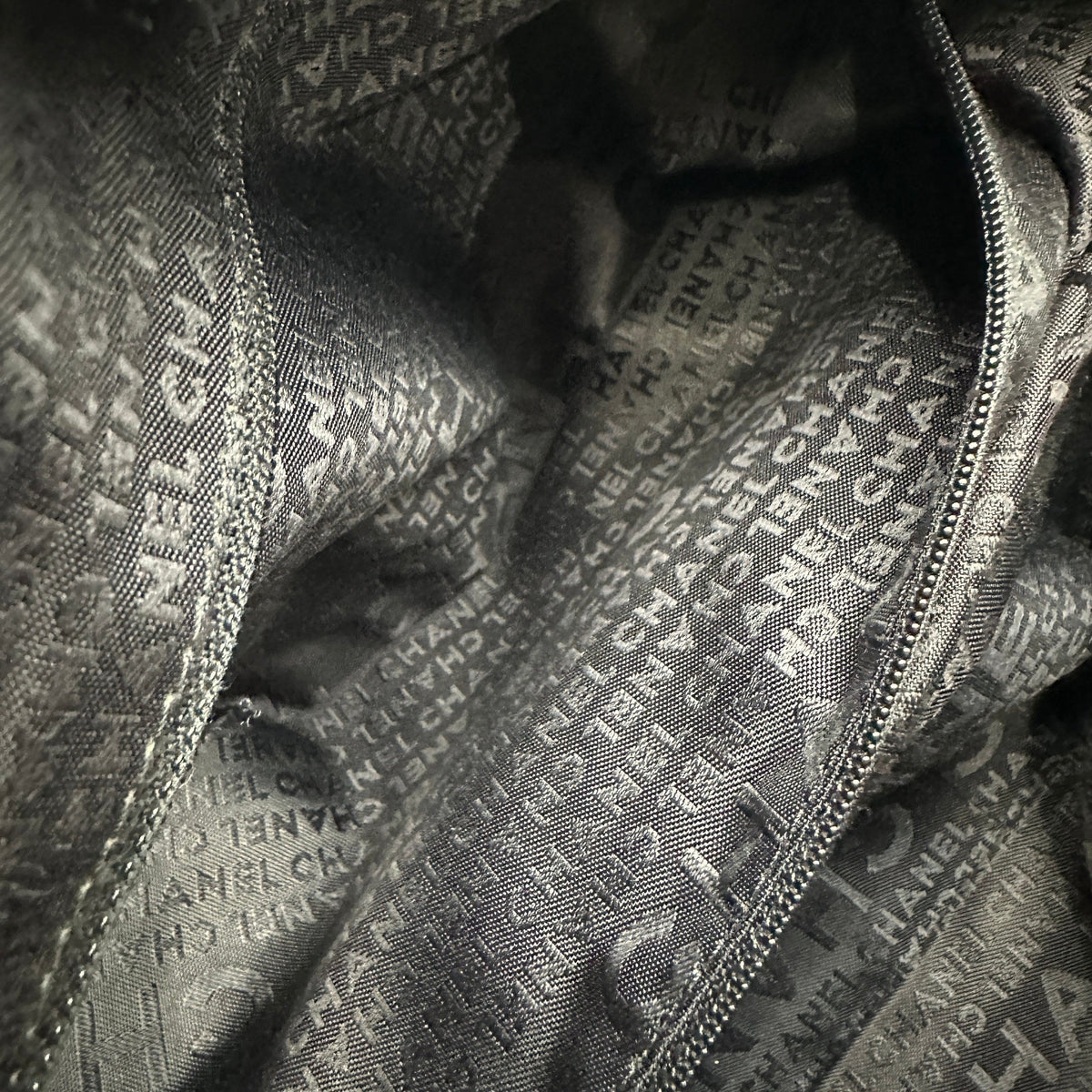 Chanel Chocolate Bar Quilted Leather Black Handbag