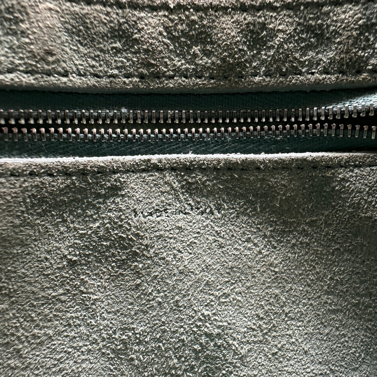 Celine Sangle Leather Green Bucket Shoulder Bag