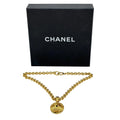 Chanel Coco Mark 项链金色金属复古 94P