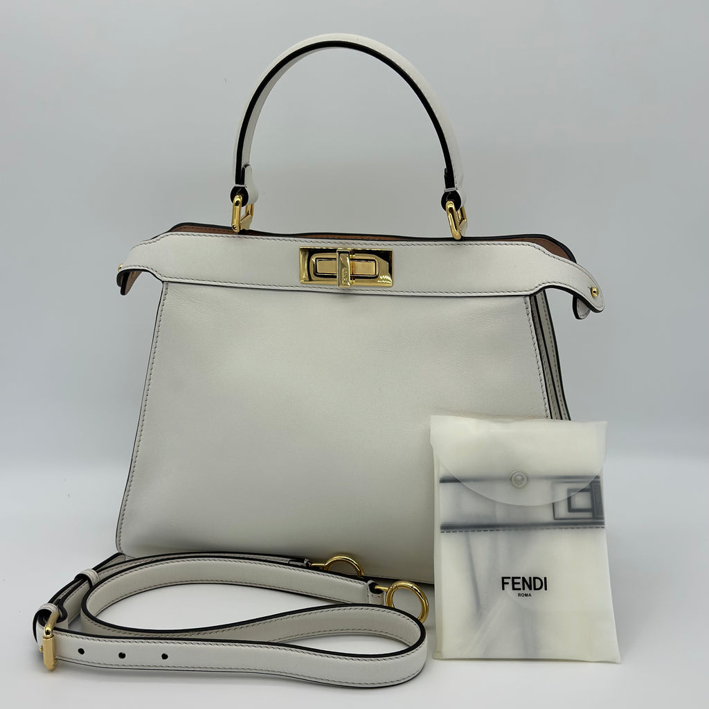 FENDI Selleria Peekaboo leather 2way bag