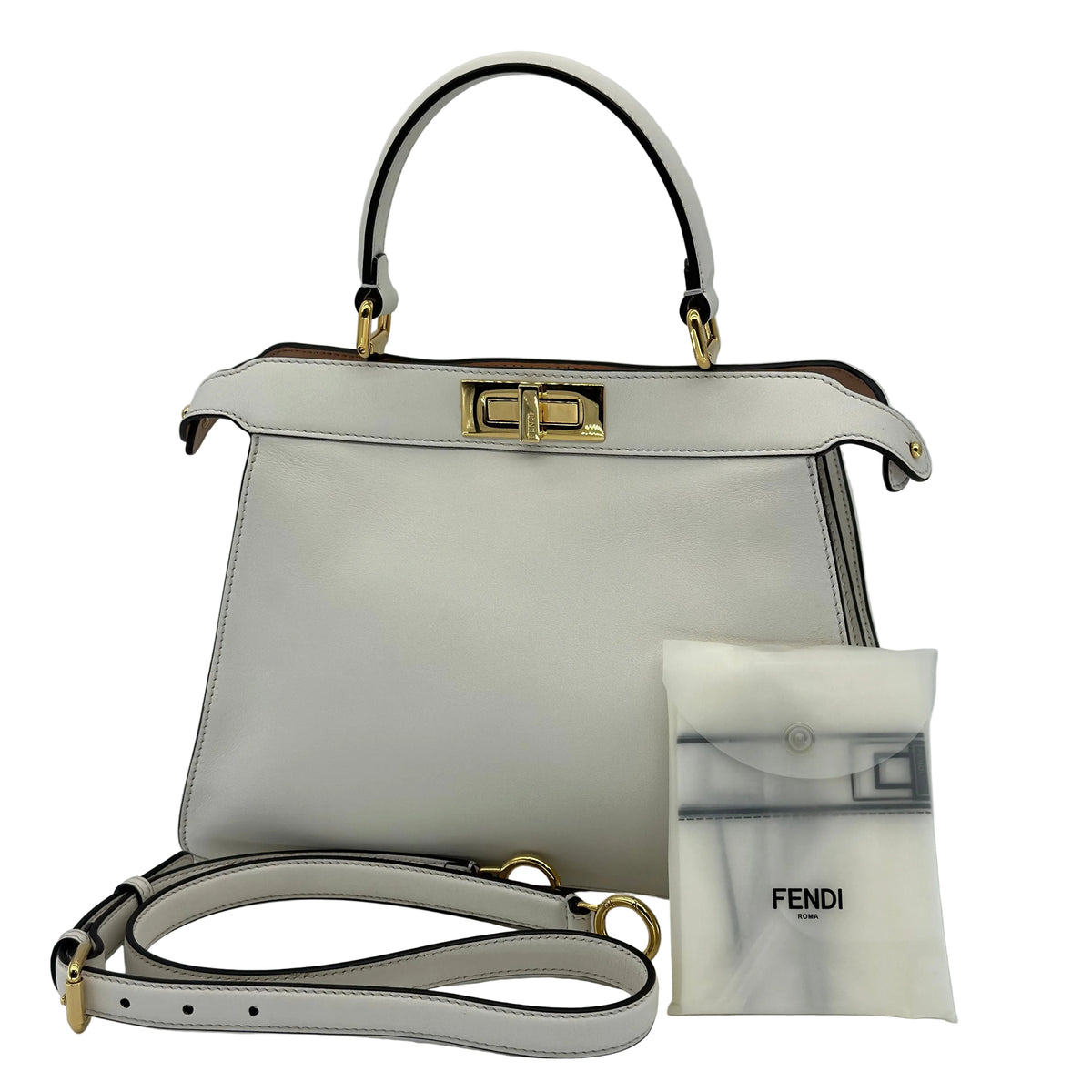 FENDI Selleria Peekaboo leather 2way bag