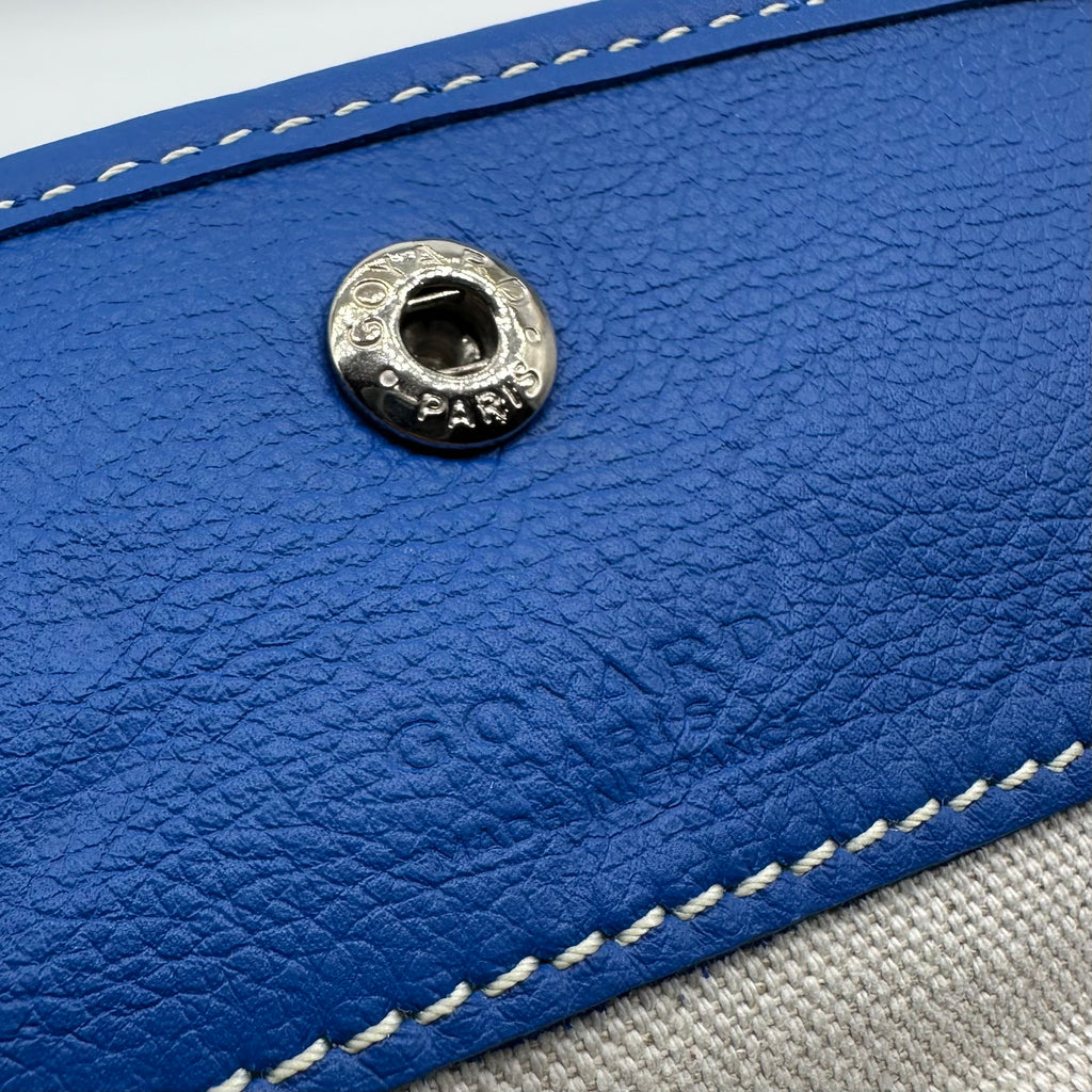 Goyard Saint Louis GM PVC & 가죽 토트백 블루