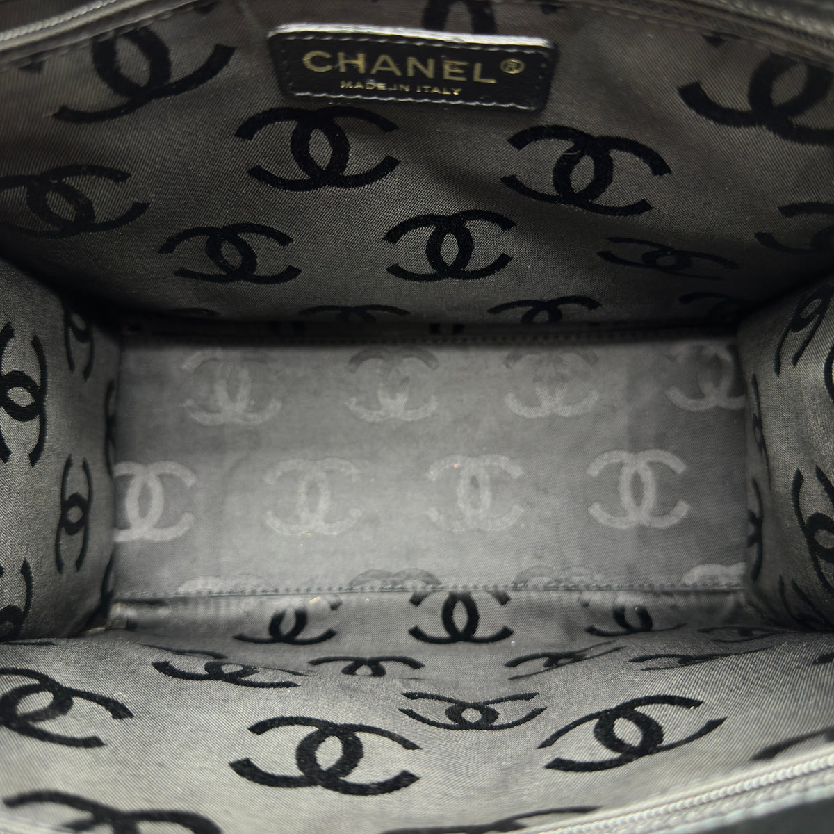 Chanel Boy North-South Quilted Navy Calfskin Shoulder Bag