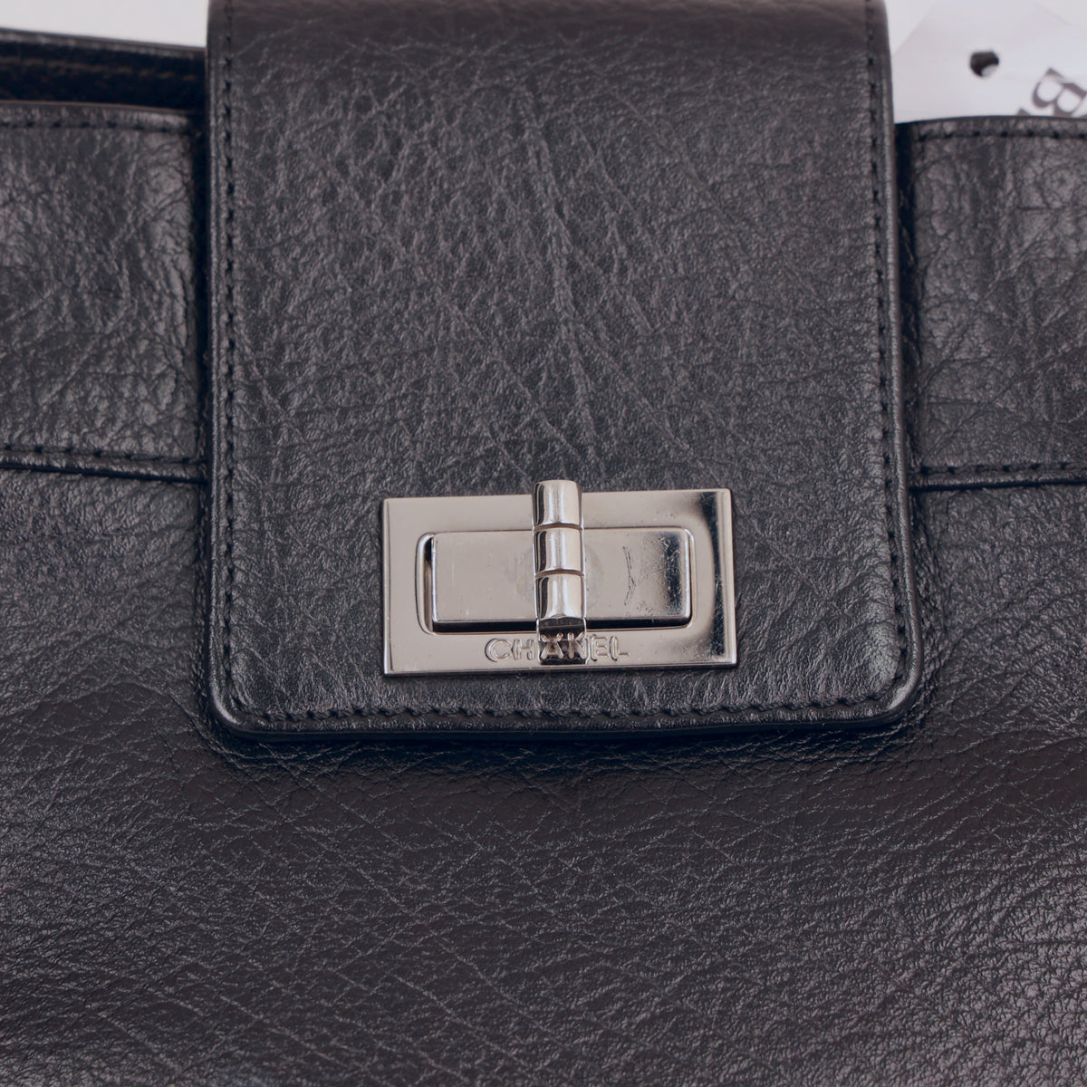 Chanel 2.55 Reissue Mademoiselle Lock Black Calfskin Tote Bag 9 Series