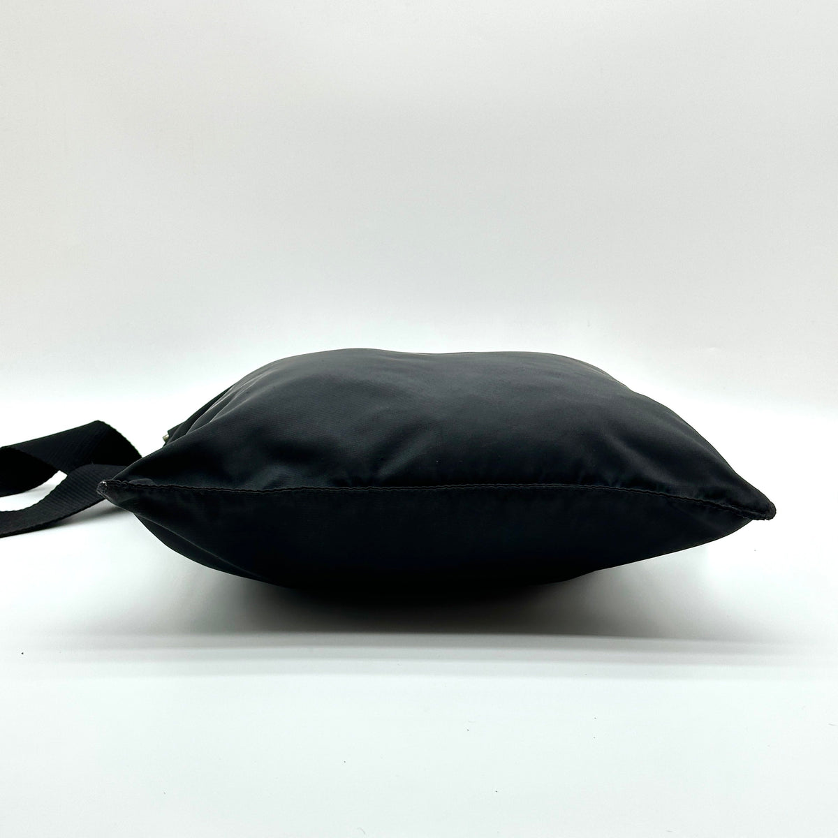 Prada Nylon Black Flat Crossbody Shoulder Bag