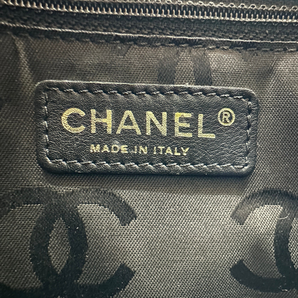 Chanel Boy North-South Quilted Navy Calfskin Shoulder Bag