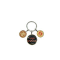 Chanel Silvertone Metal and Resin Rouge Coco Charm Key Chain and Bag Charm