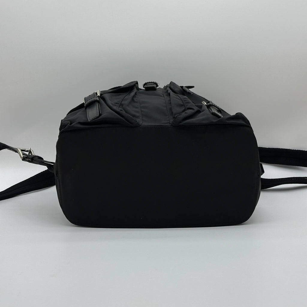 Prada Tessuto Nylon Vela Medium Black Backpack