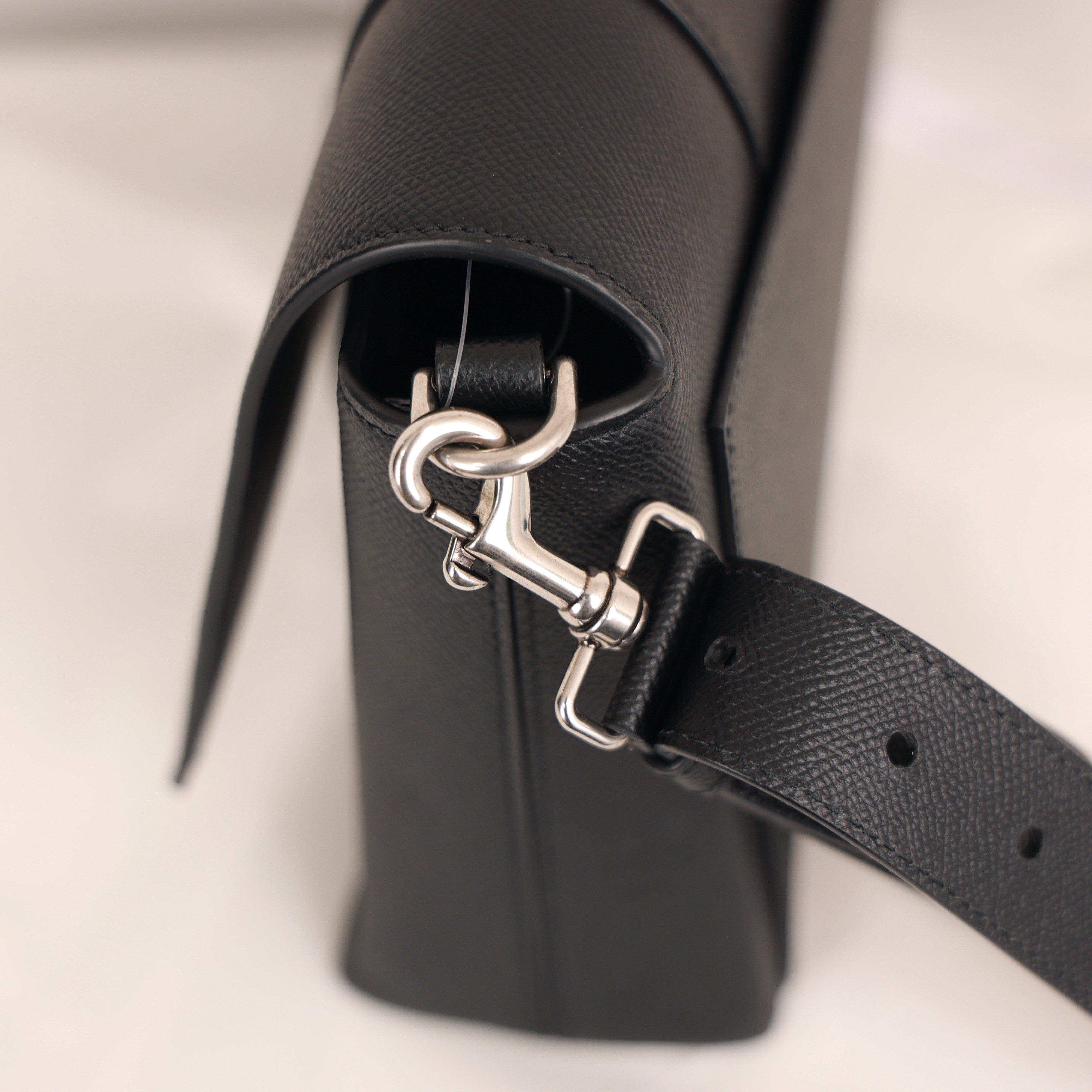 Balenciaga Downtown Bag Black Silver Hardware Shoulder Crossbody Bag