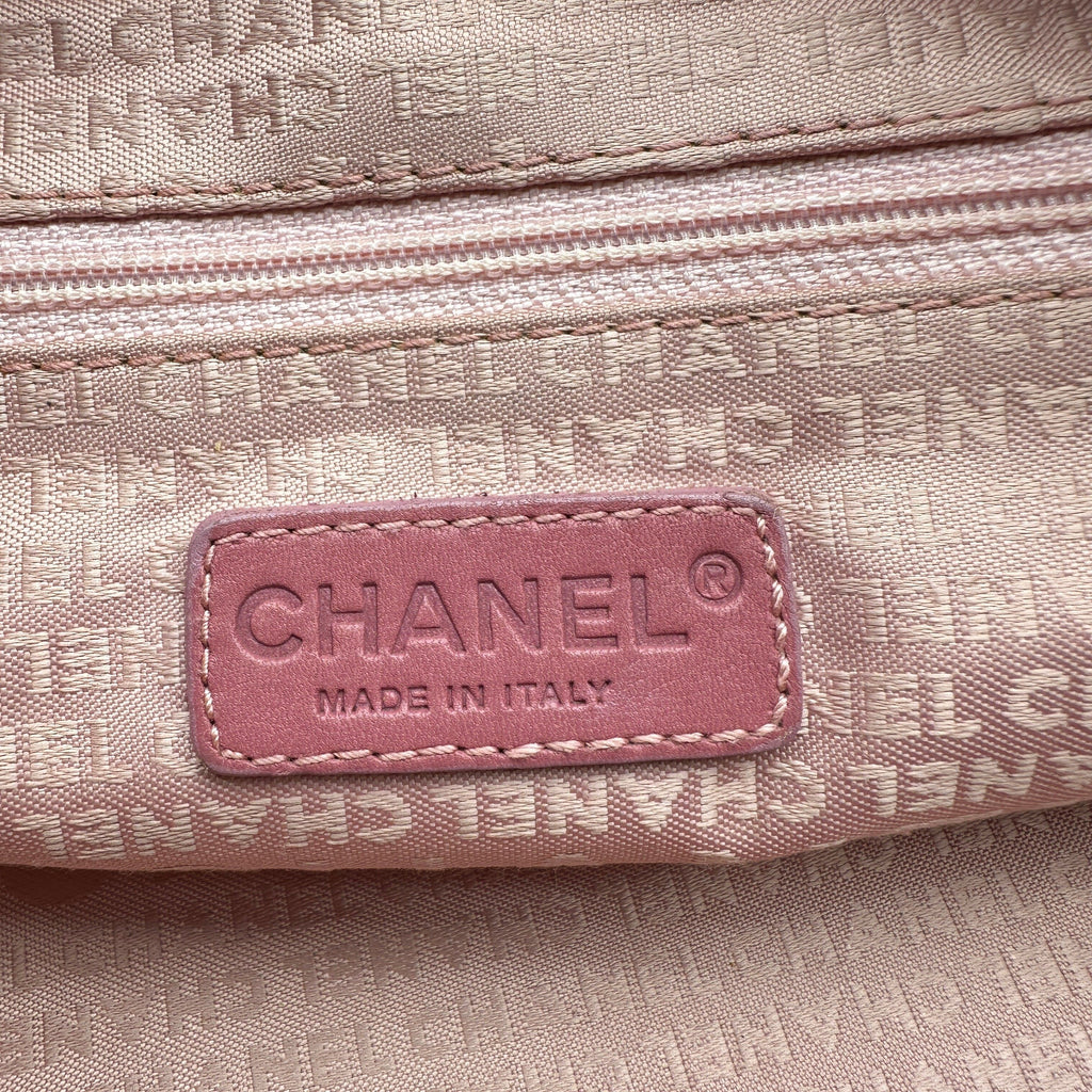 Chanel Choco Bar Caviar Leather Pink Handbag