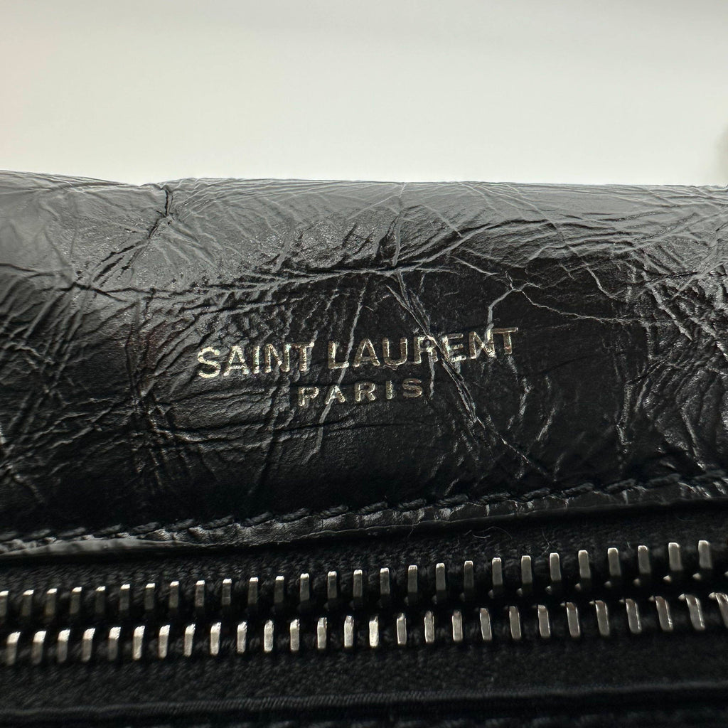 Saint Laurent Paris Niki Leather Chain Shoulder Bag Black