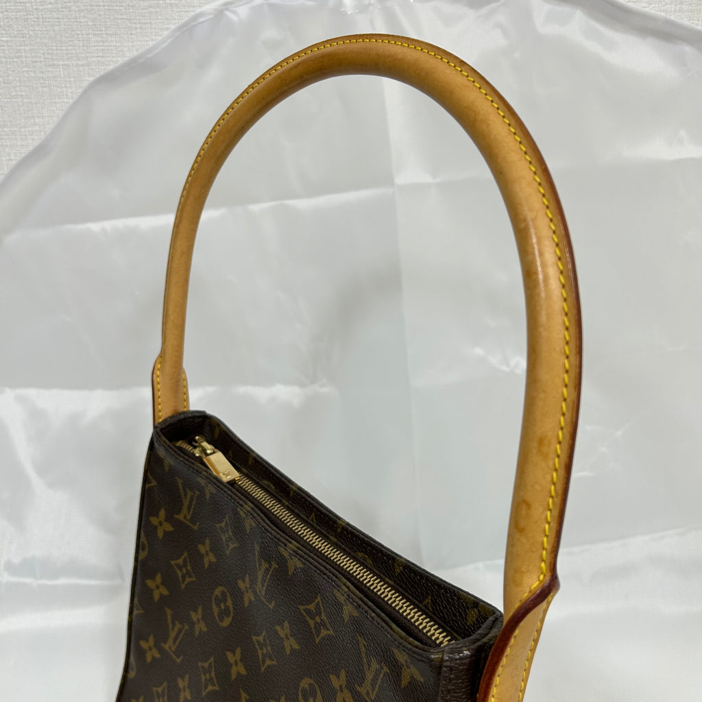 Louis Vuitton Looping Monogram Handbag　MM　M51146