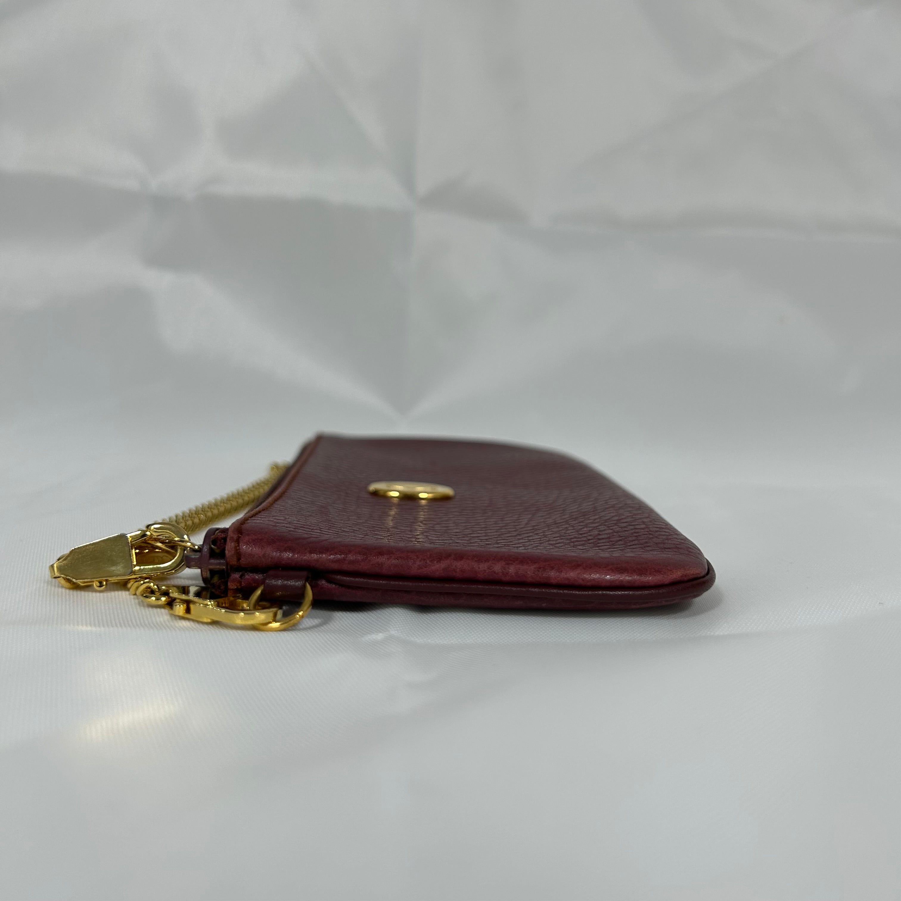Cartier Must de  Vintage 1980's Slim Coin Mini Purse