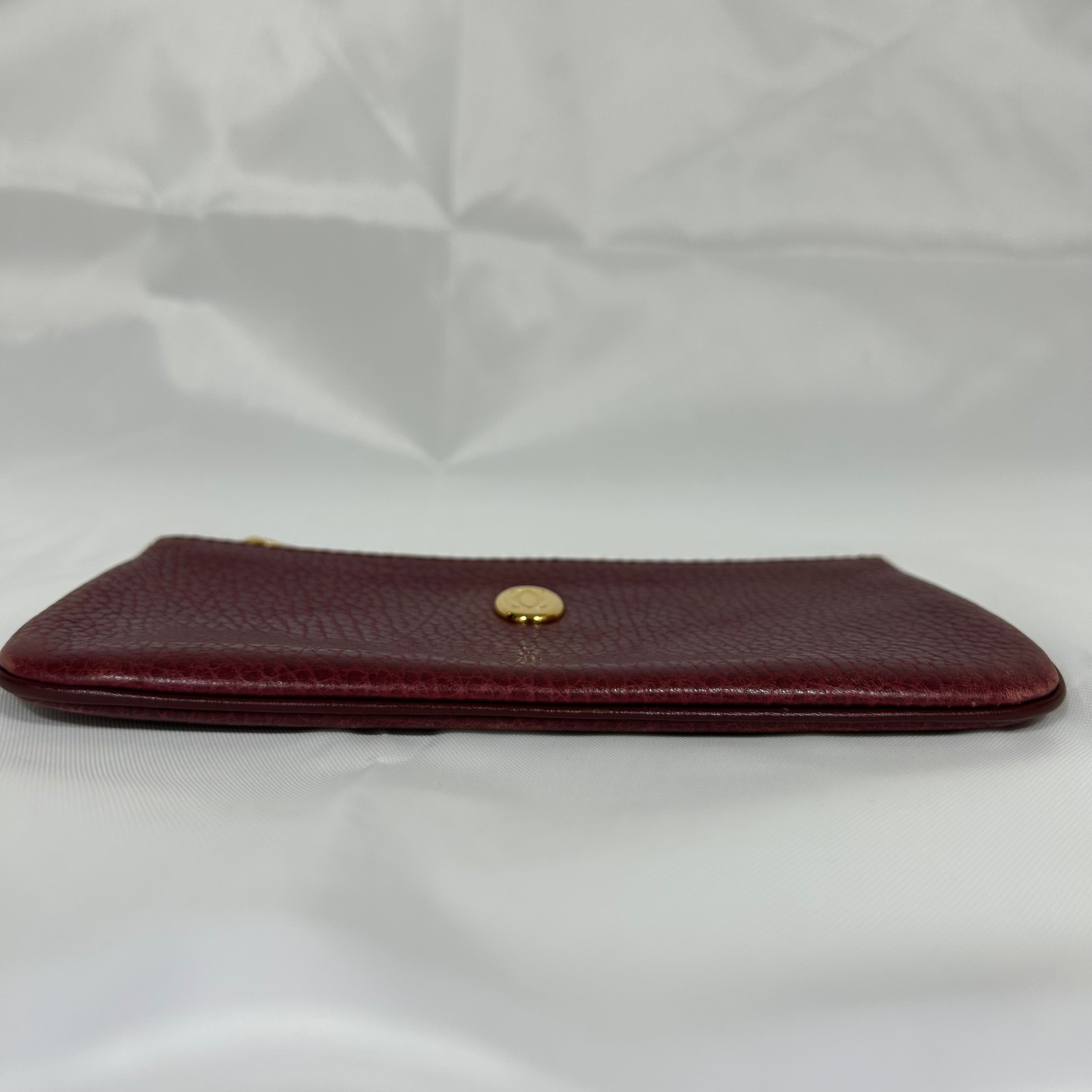 Cartier Must de  Vintage 1980's Slim Coin Mini Purse