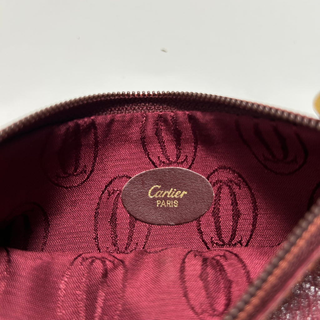 Cartier Must de  Vintage 1980's Slim Coin Mini Purse