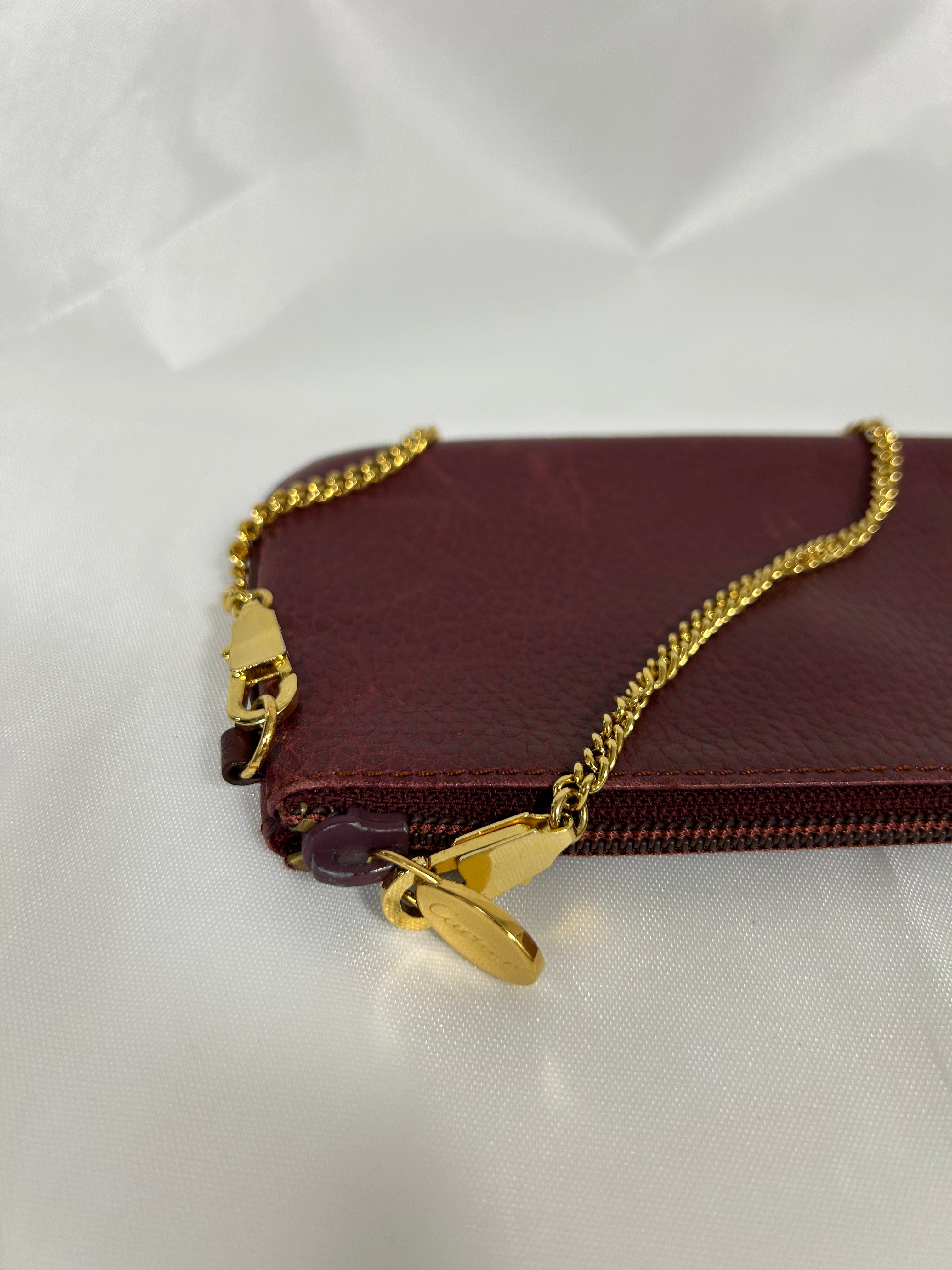 Cartier Must de  Vintage 1980's Slim Coin Mini Purse
