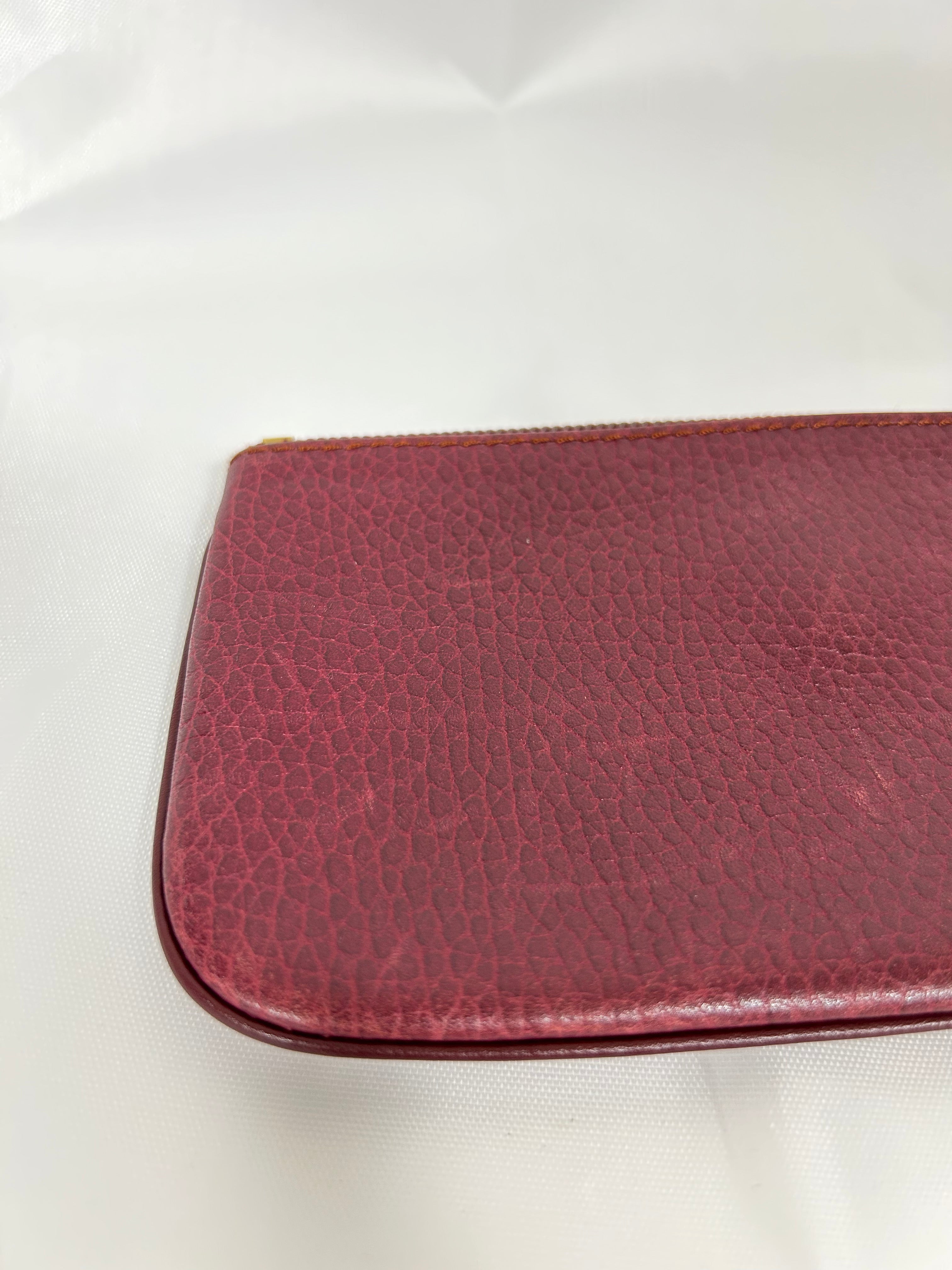 Cartier Must de  Vintage 1980's Slim Coin Mini Purse