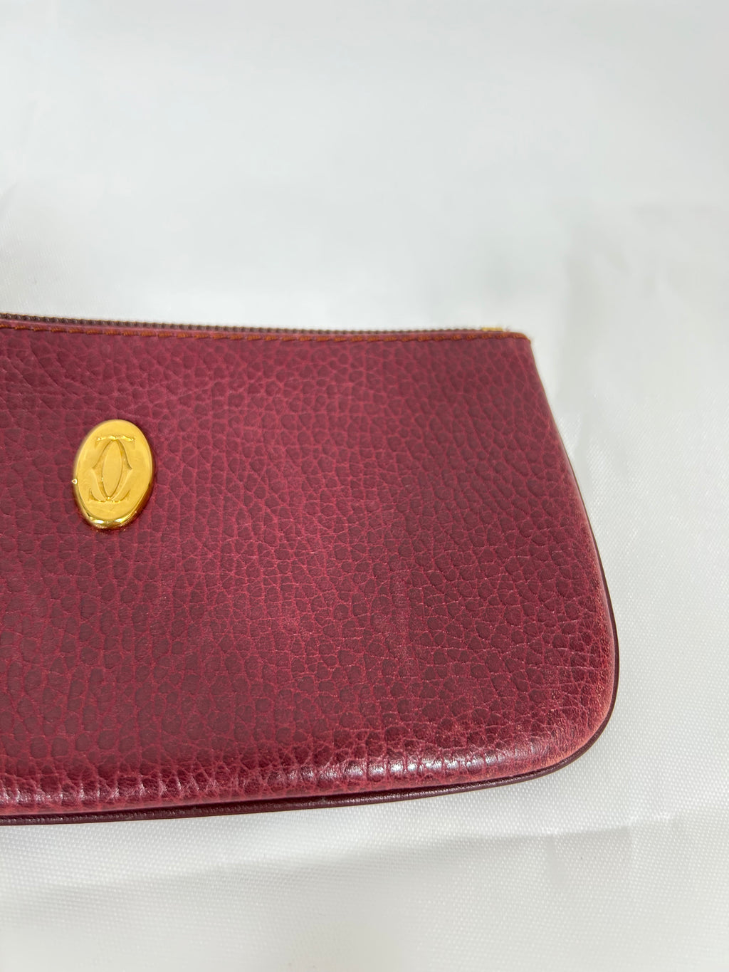 Cartier Must de  Vintage 1980's Slim Coin Mini Purse