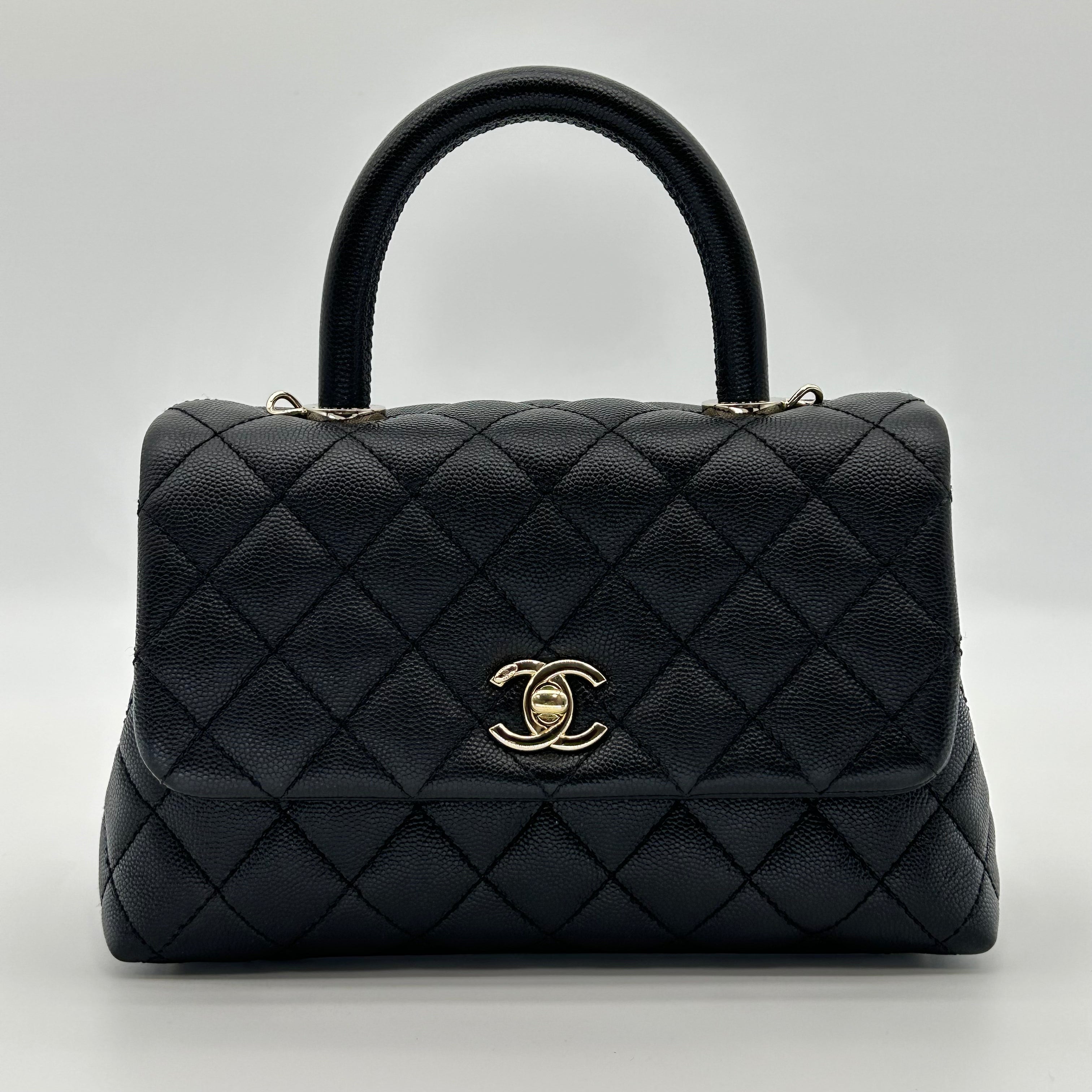 Chanel Coco Handle XS 2way bag black A92990