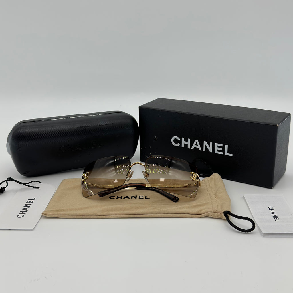 Chanel Rhinestone 4092-B Sunglasses Women's Fashion Eyewear  62□15 120