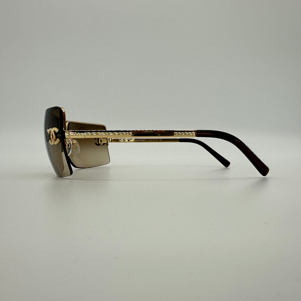 Chanel Rhinestone 4092-B Sunglasses Women's Fashion Eyewear  62□15 120