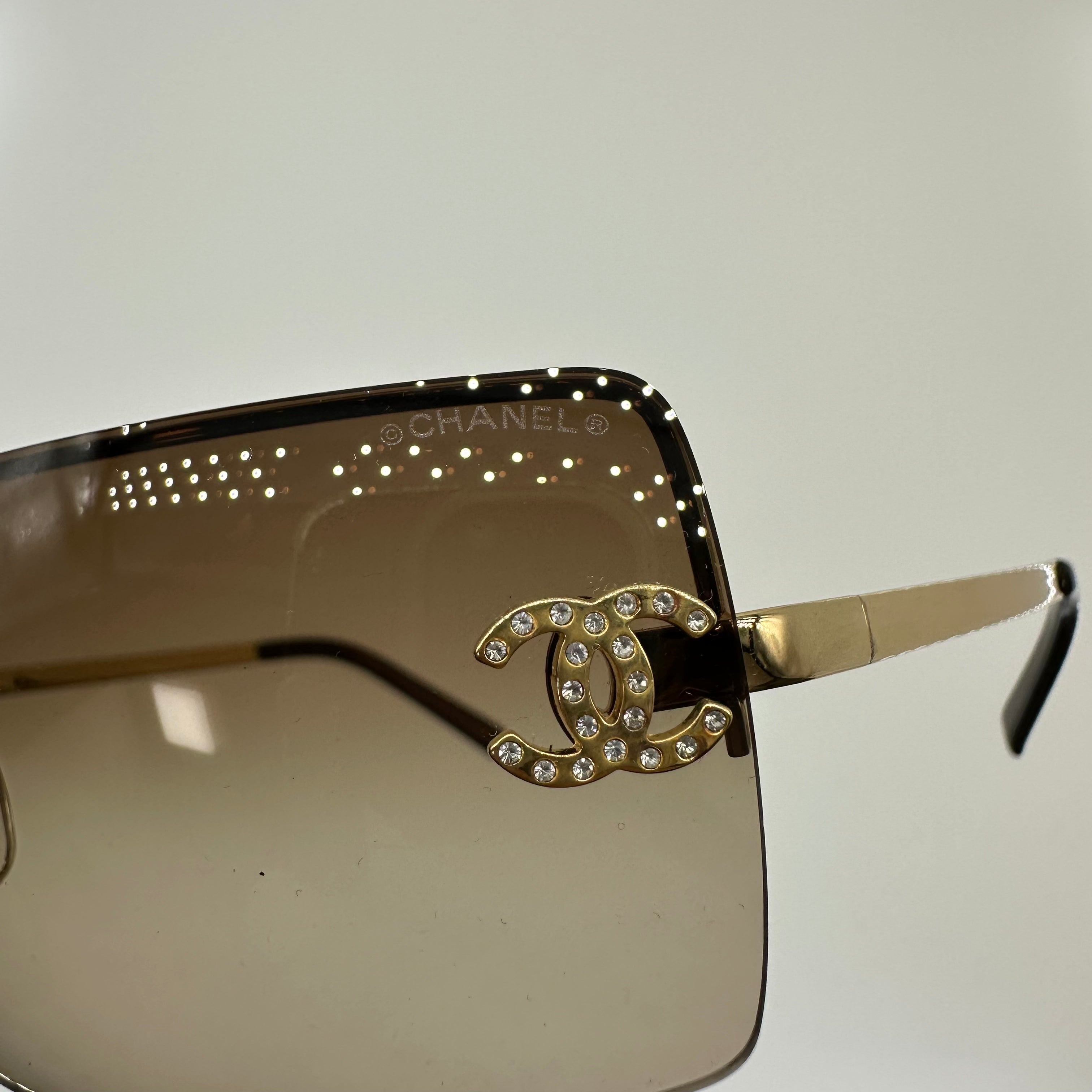 Chanel Rhinestone 4092-B Sunglasses Women's Fashion Eyewear  62□15 120