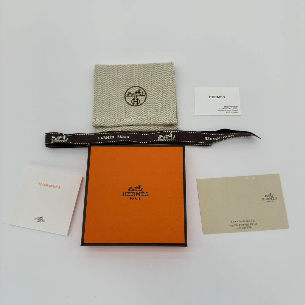 Hermes Mini Rivale Bracelet gold B stamp Rivale Leather