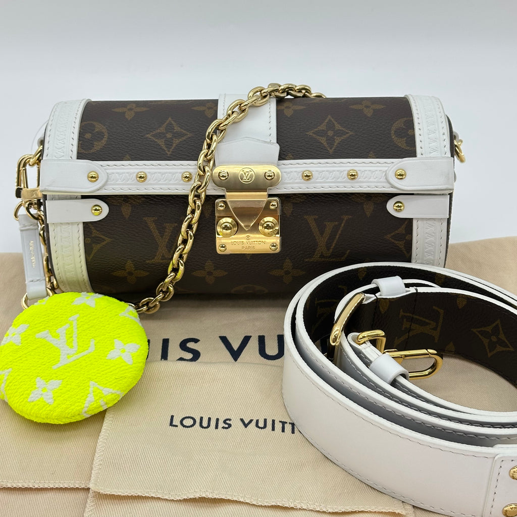 LV ルイ・ヴィトン パピヨン トランク モノグラム ショルダーバッグ