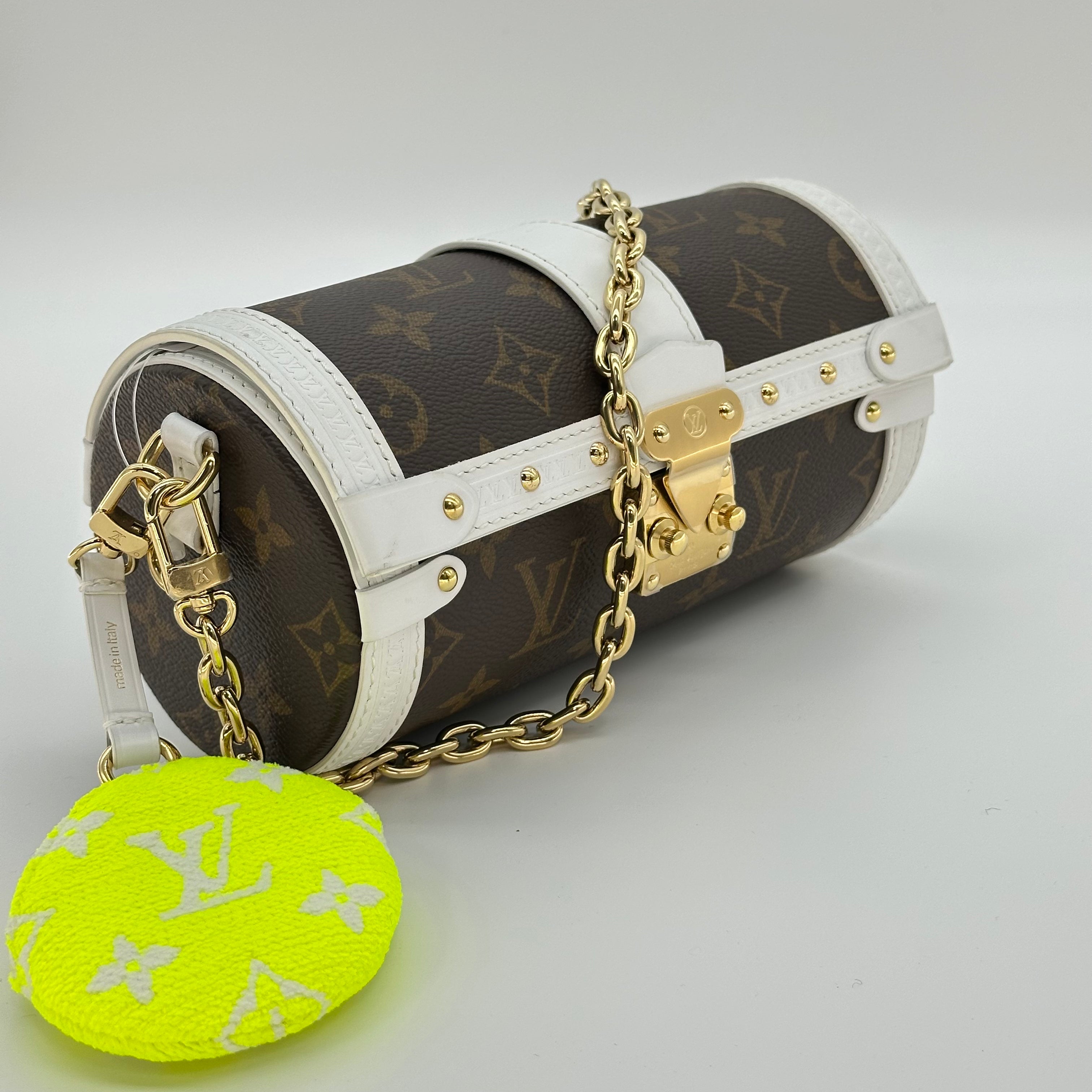 LV ルイ・ヴィトン パピヨン トランク モノグラム ショルダーバッグ