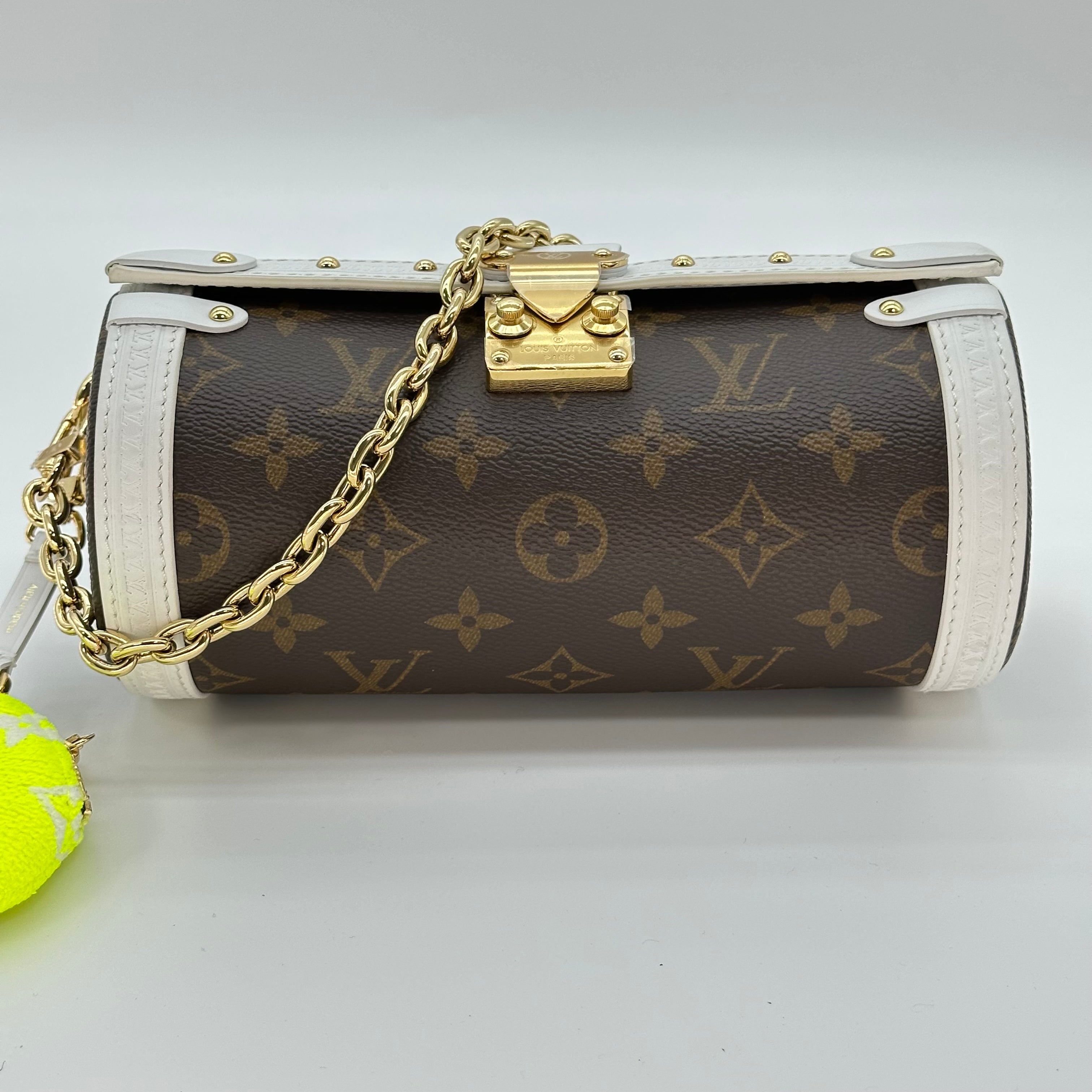 LV ルイ・ヴィトン パピヨン トランク モノグラム ショルダーバッグ