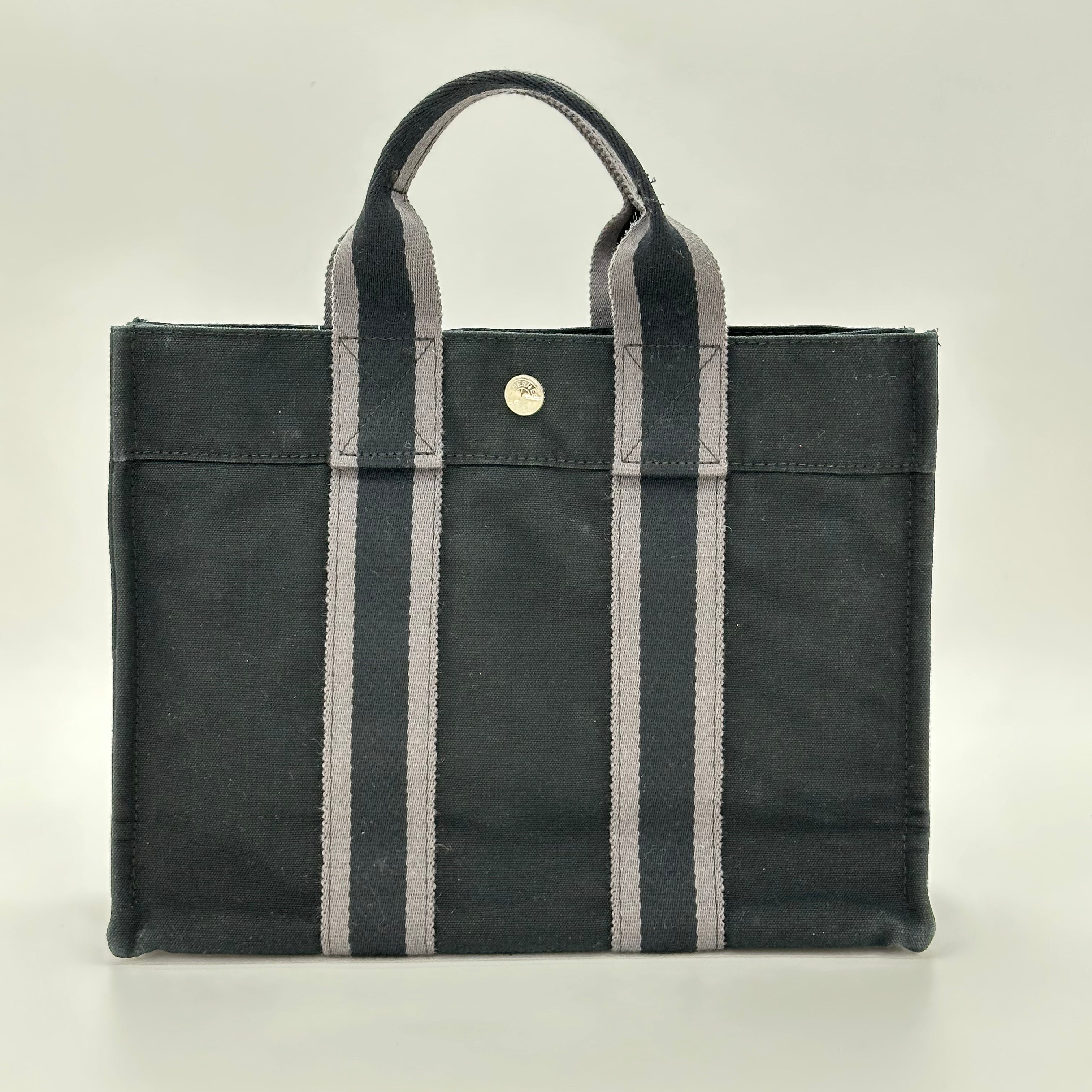 Hermès Fool Toe PM Tote Bag Ladies black Canvas