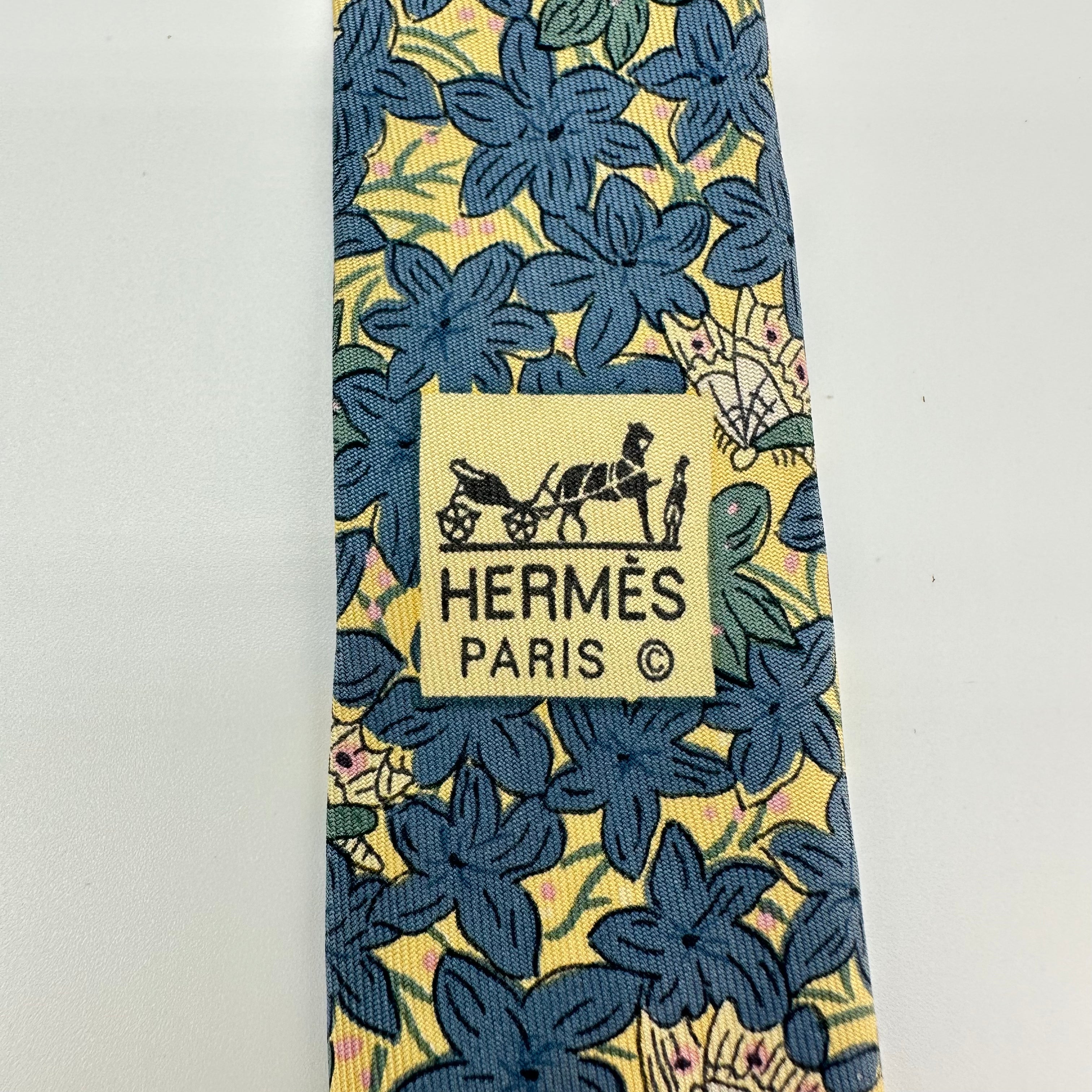 Hermès Silk Vintage Tie – Classic Retro Print Elegant Business Style 100%Silk