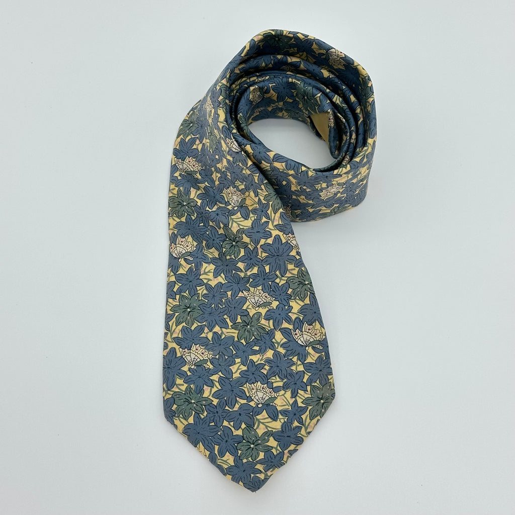 Hermès Silk Vintage Tie – Classic Retro Print Elegant Business Style 100%Silk