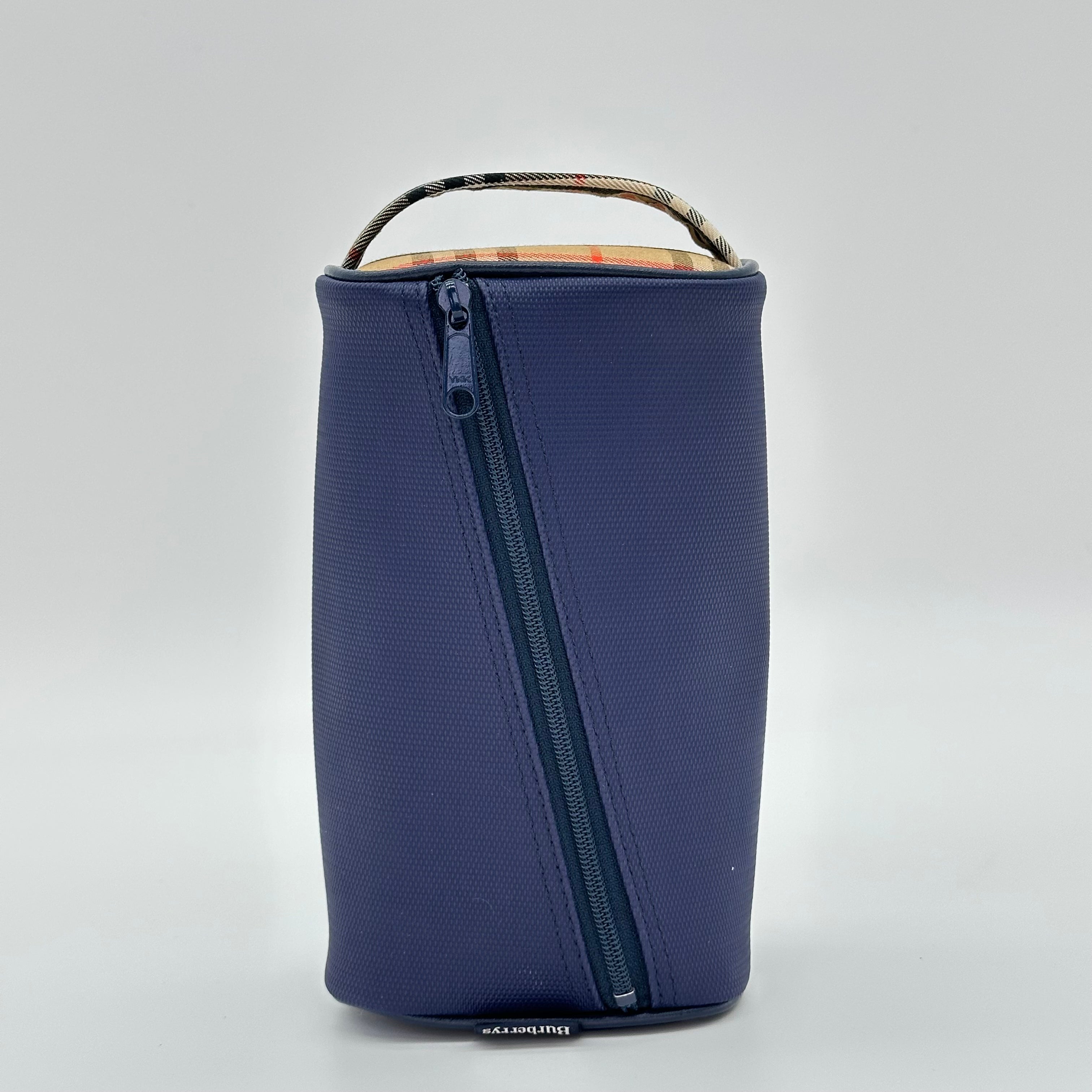 Burberrys PVC Pouch Multi-Case Accessory Compartment Men's Women's Navy DK5176
