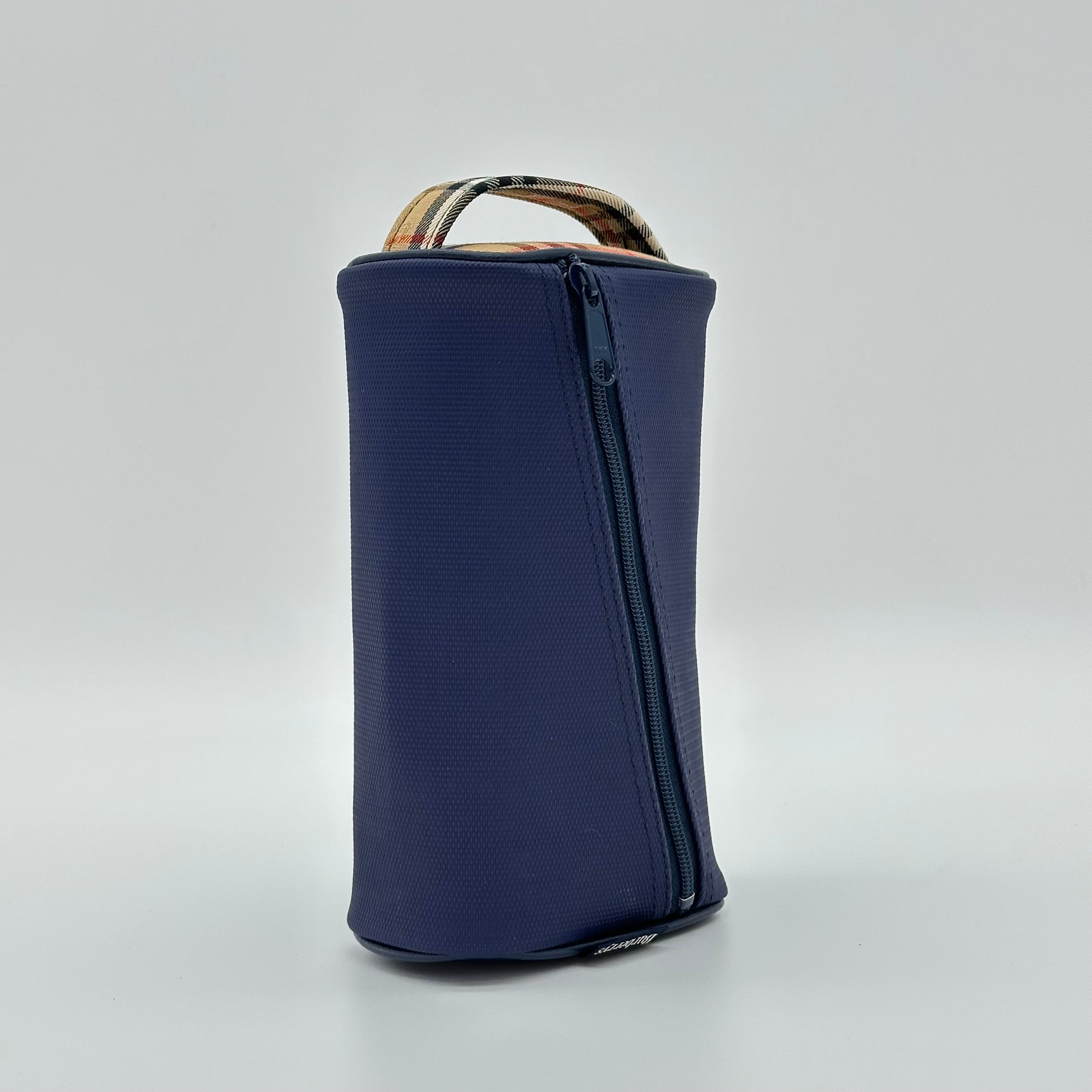 Burberrys PVC Pouch Multi-Case Accessory Compartment Men's Women's Navy DK5176